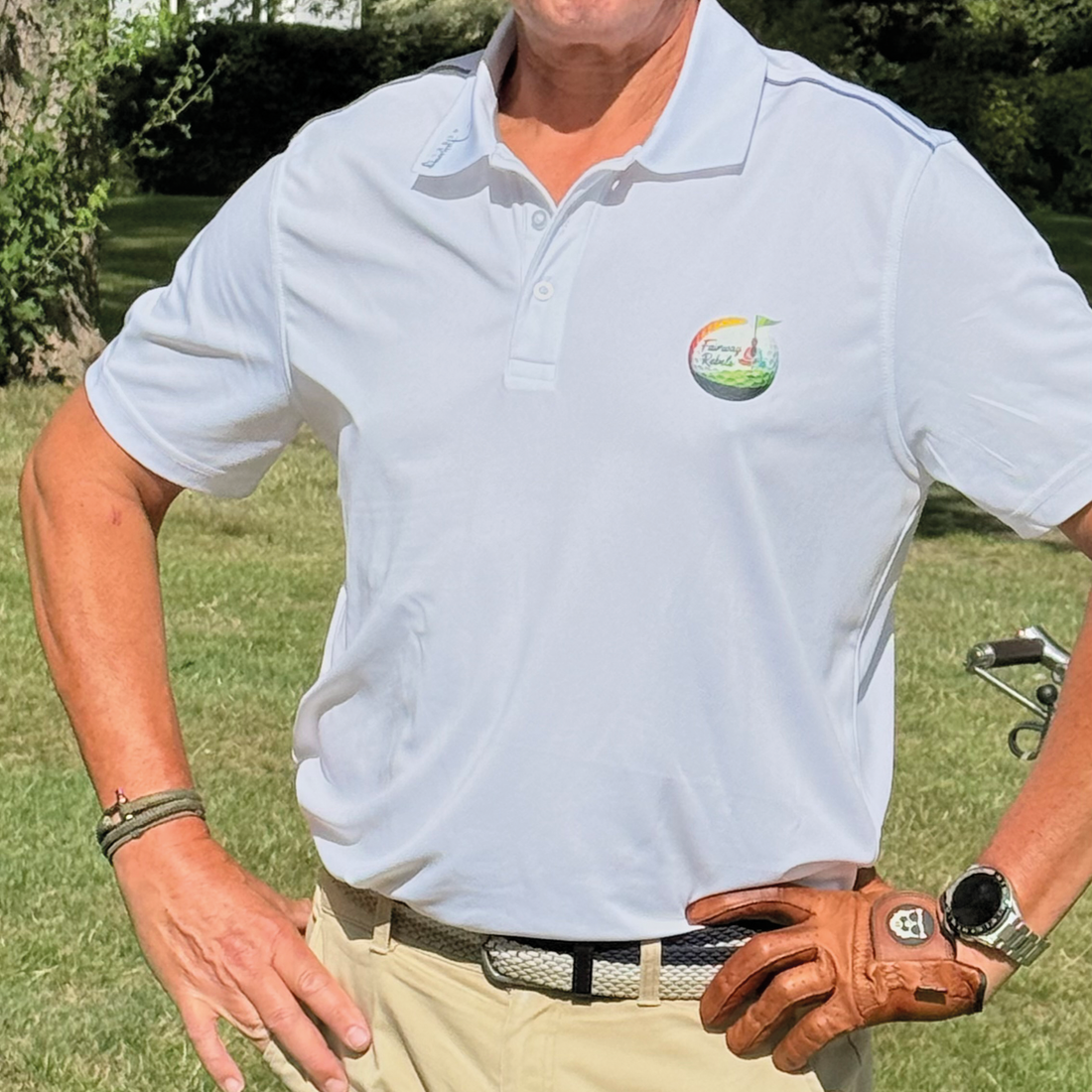 Polo golf Homme Blason Tokyo By Fairway Rebels - Fairway Rebels