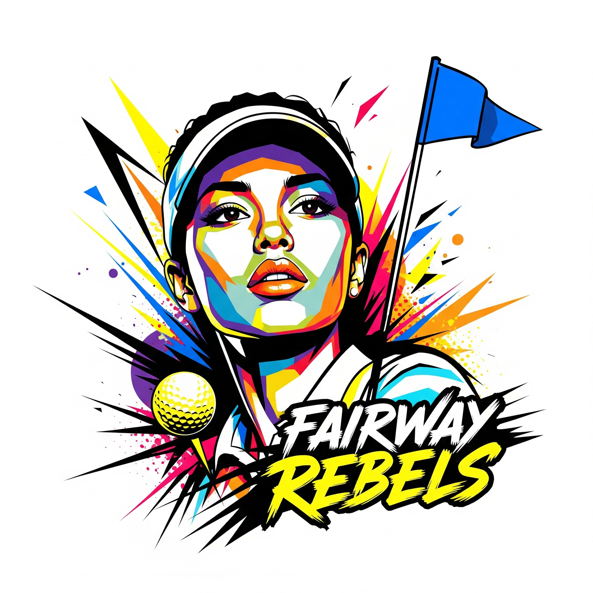 T-shirt unisexe Girls Fairway Rebels - Fairway Rebels golf