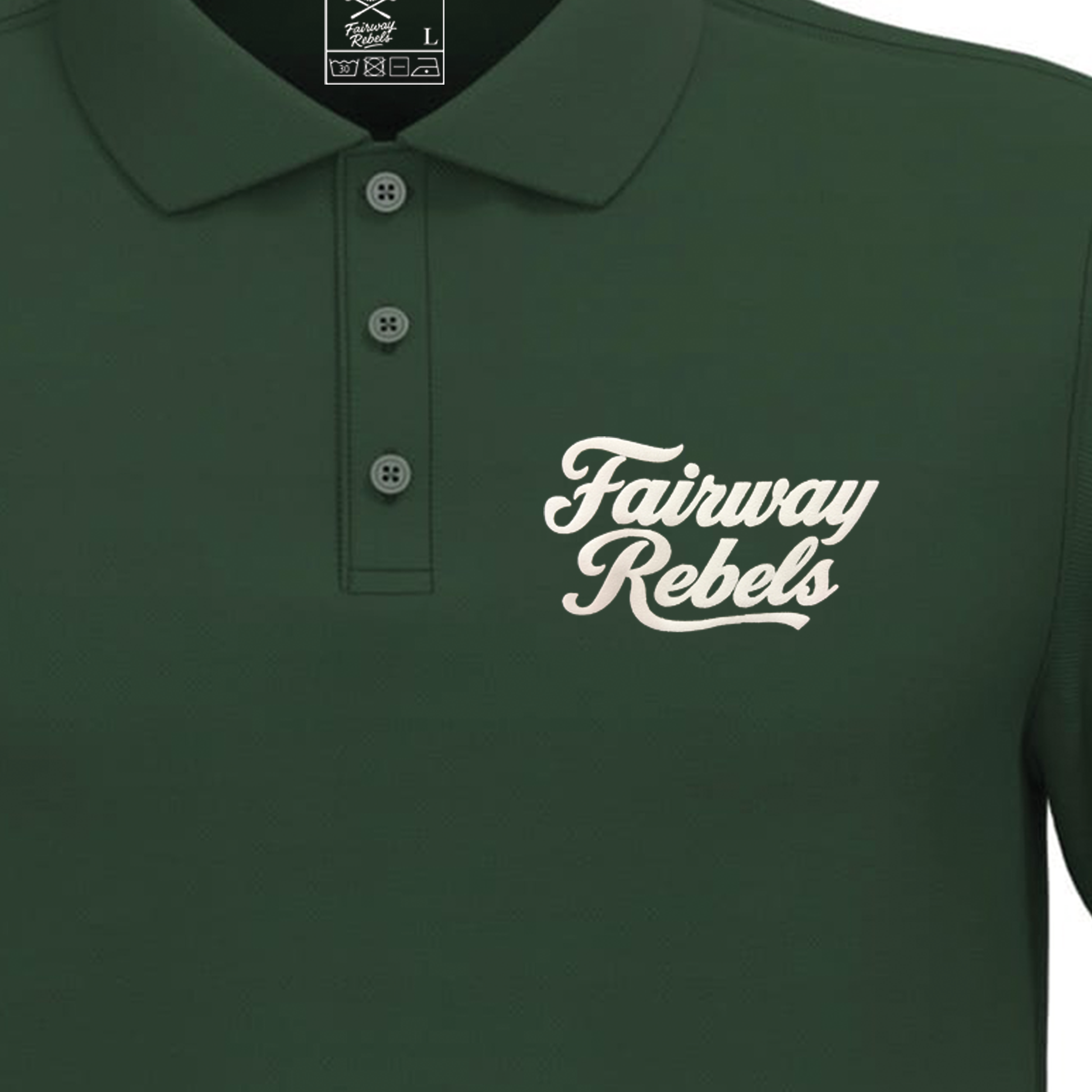 Polo homme Vert Fairway Rebels Lifestyle J44