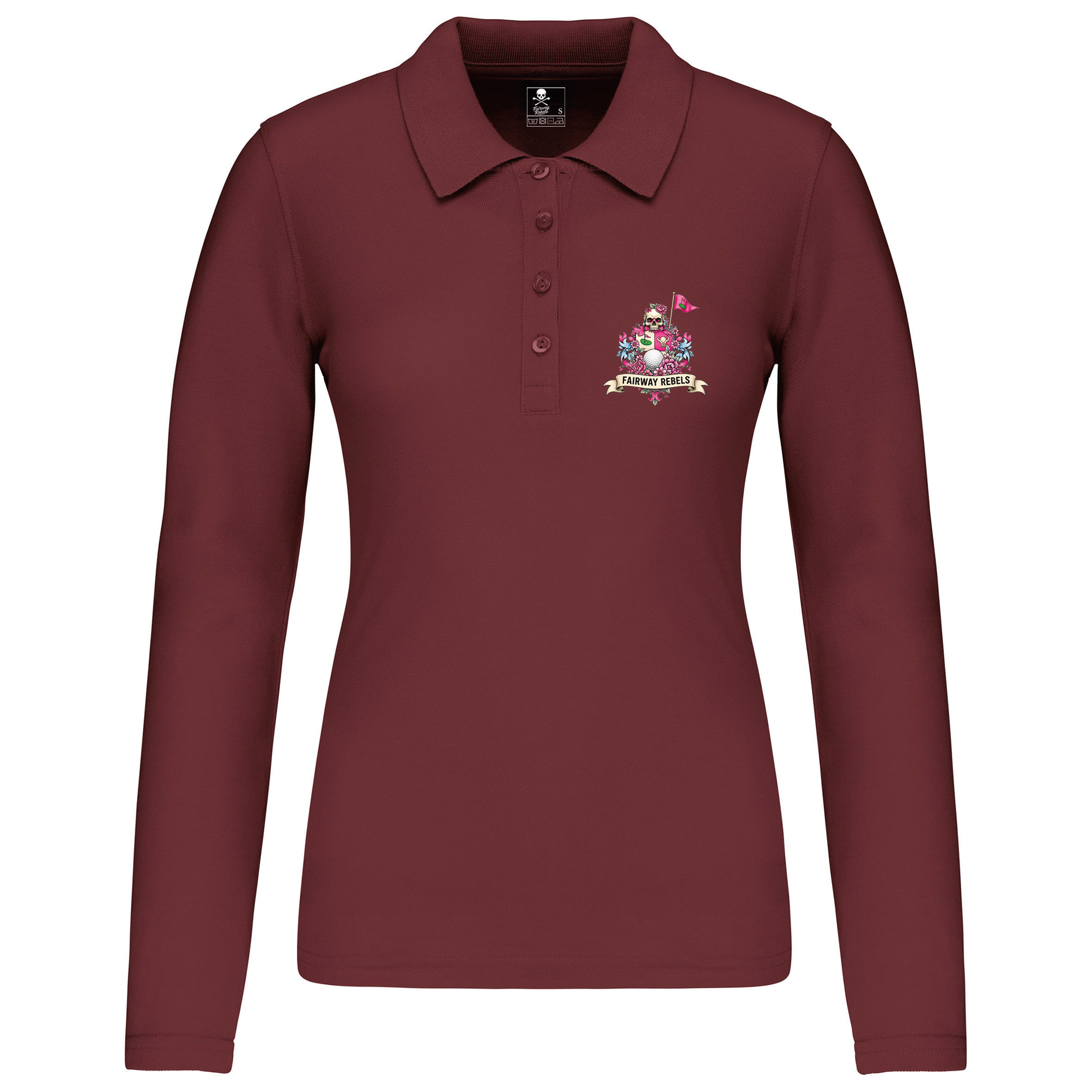 Polo de golf femme Queen manches longues - Fairway Rebels golf -Polo femme Longues Manches -42.00 EUR Polo femme Longues Manches