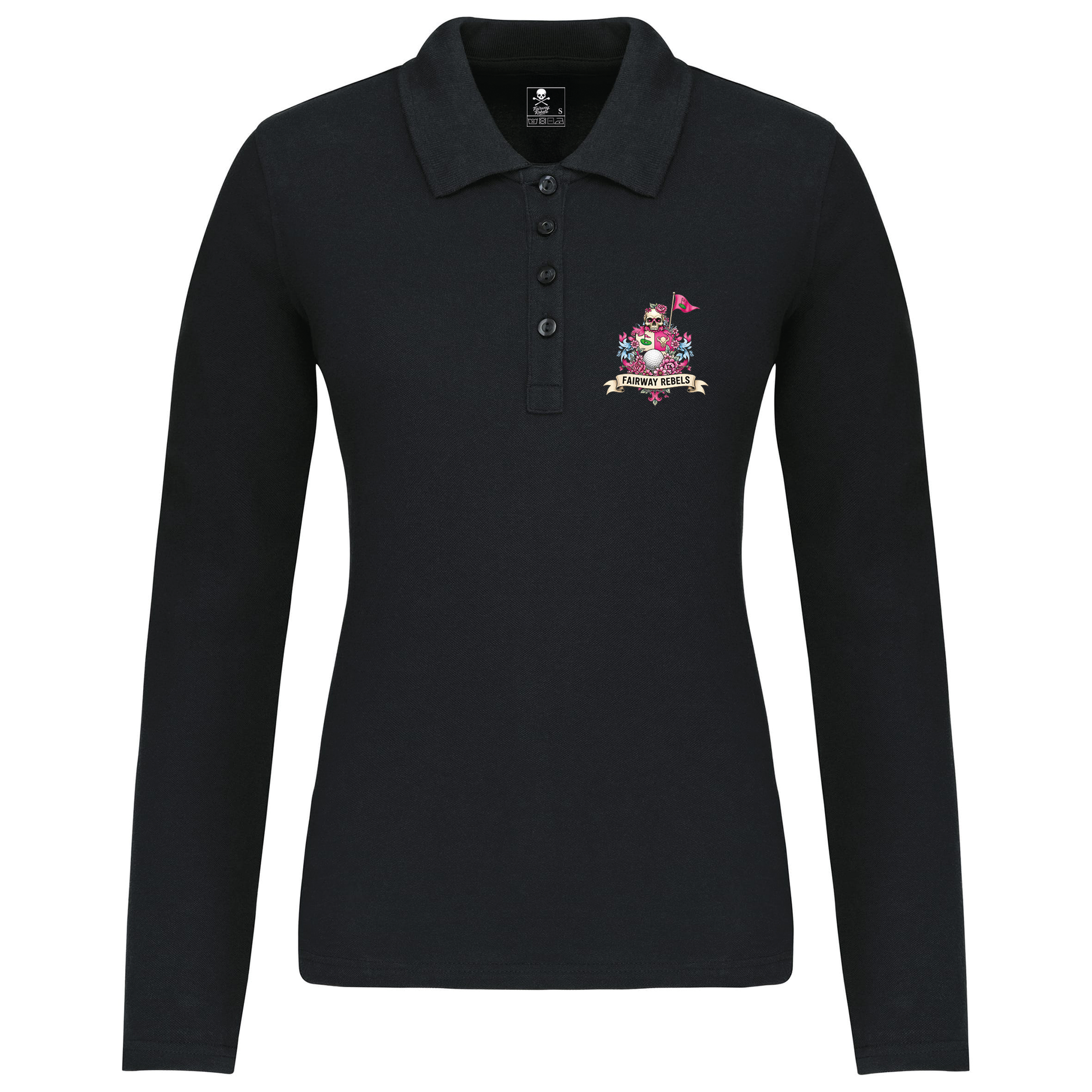 Polo de golf femme Queen manches longues - Fairway Rebels golf -Polo femme Longues Manches -42.00 EUR Polo femme Longues Manches
