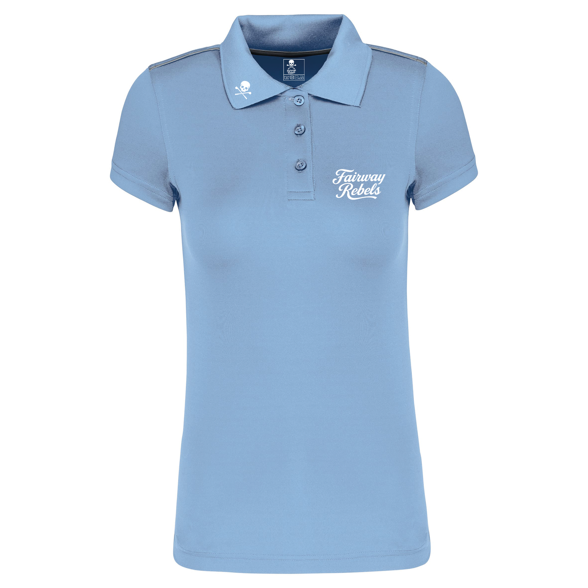 Polo de golf Femme Technique Two Bleu Ciel - Fairway Rebels golf -polo golf technique femme -49.00 EUR