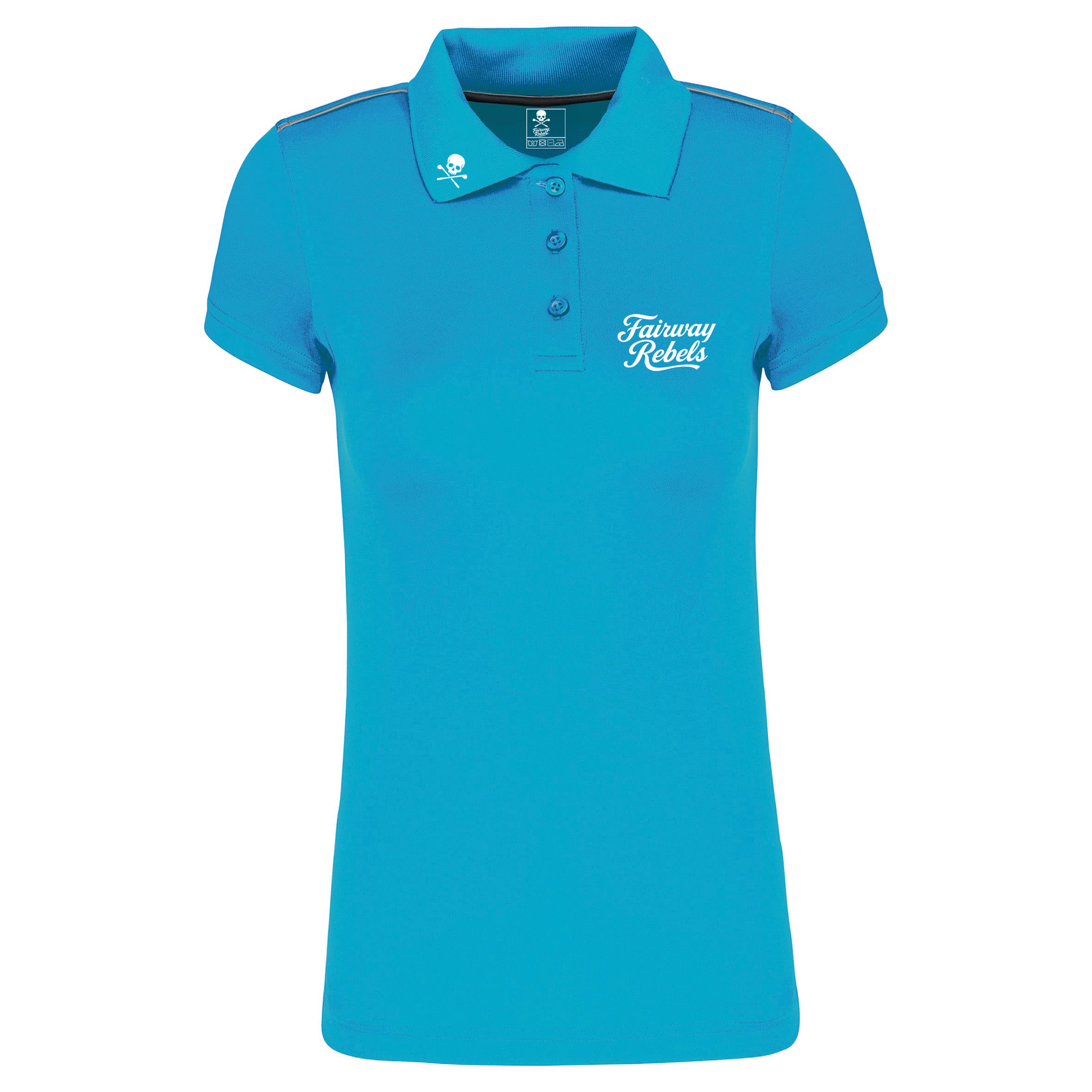 Polo de golf Femme Technique Two Bleu Turquoise - Fairway Rebels golf -polo golf technique femme -49.00 EUR