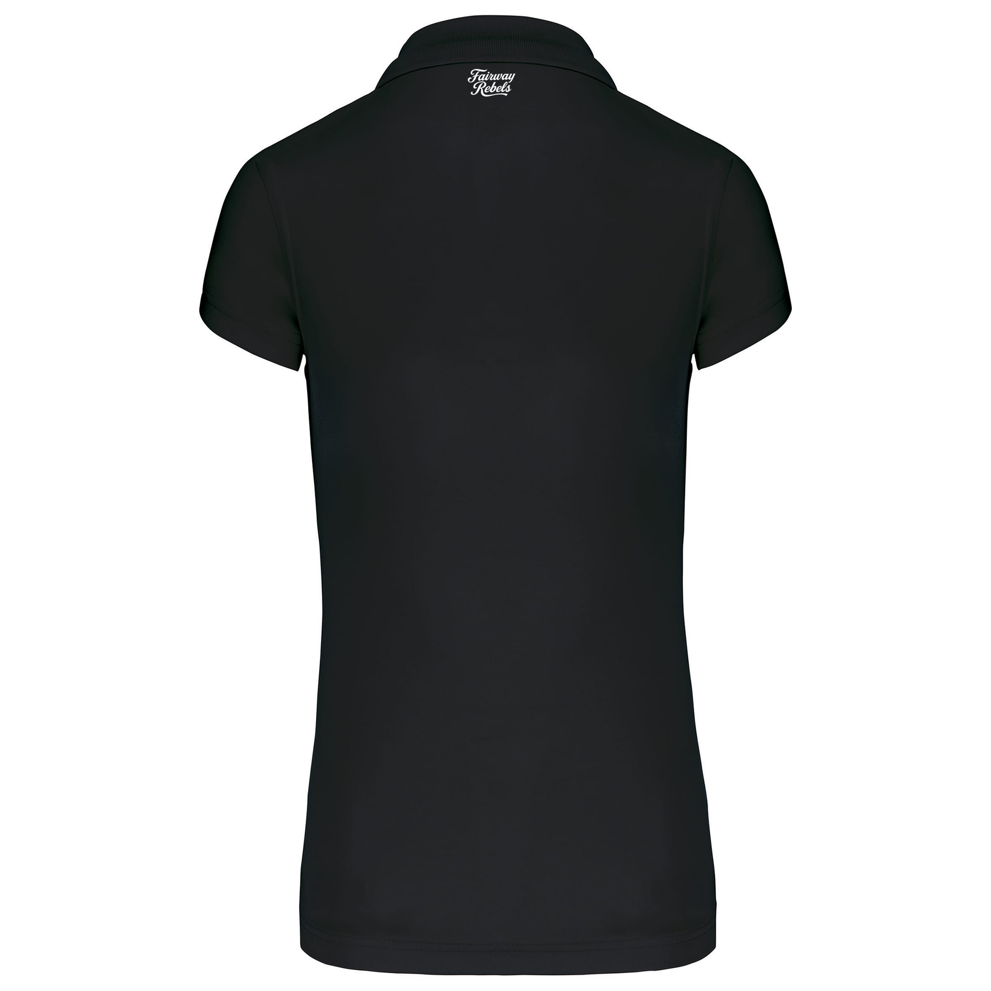 Polo de golf Femme Technique Two Noir - Fairway Rebels golf -polo golf technique femme -49.00 EUR
