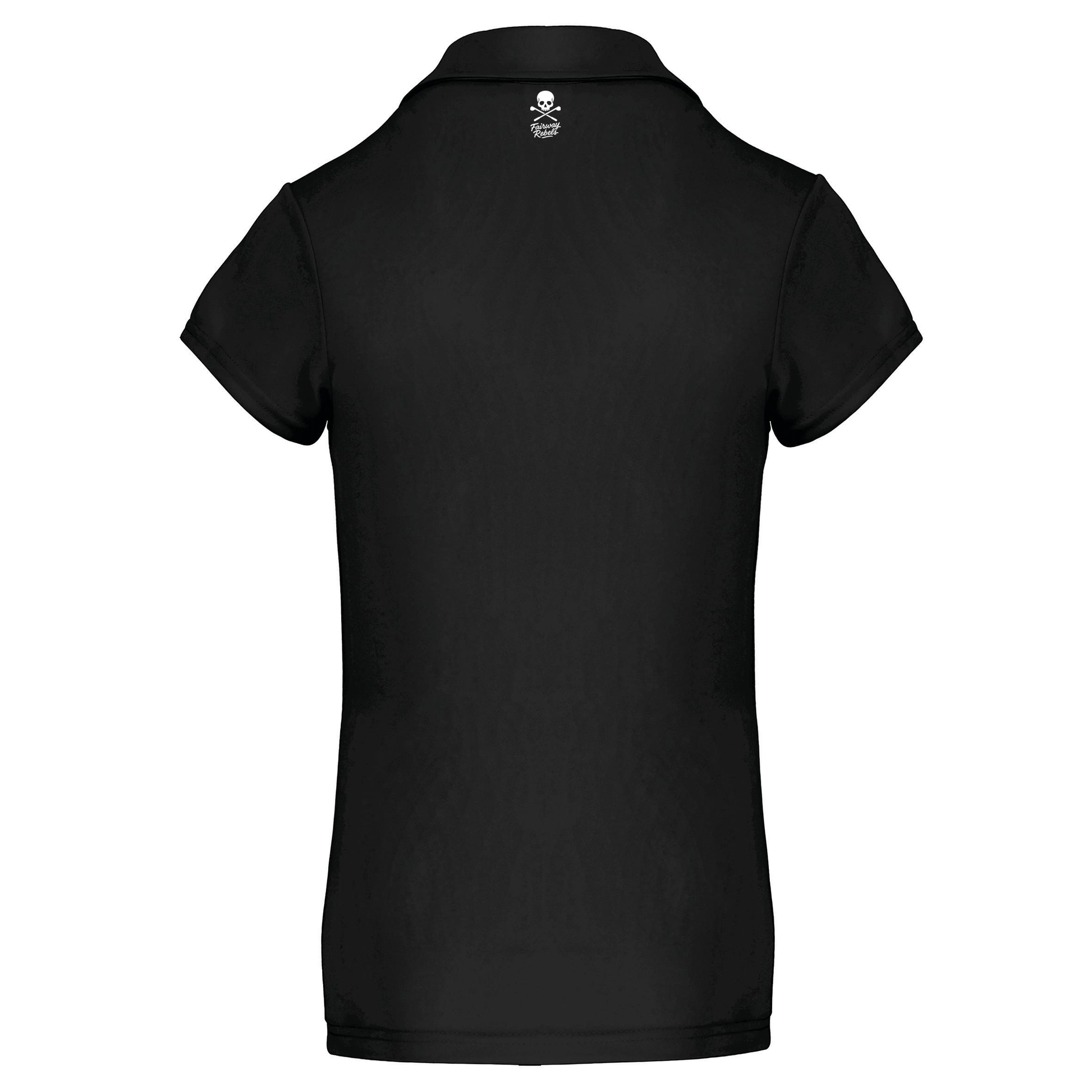 Polo de golf Femme Technique One Noir - Fairway Rebels golf -polo golf technique femme -42.00 EUR