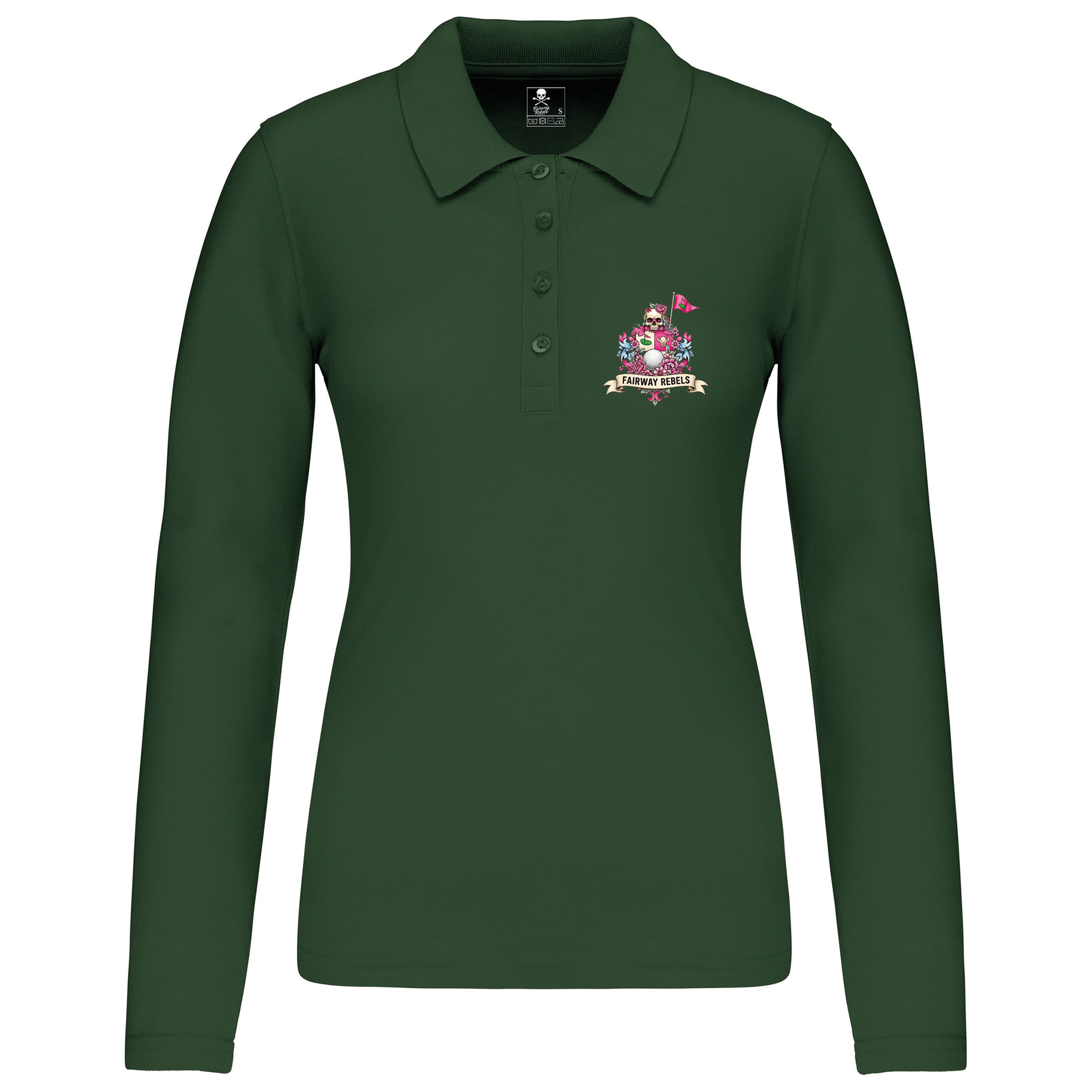 Polo de golf femme Queen manches longues - Fairway Rebels golf -Polo femme Longues Manches -42.00 EUR Polo femme Longues Manches