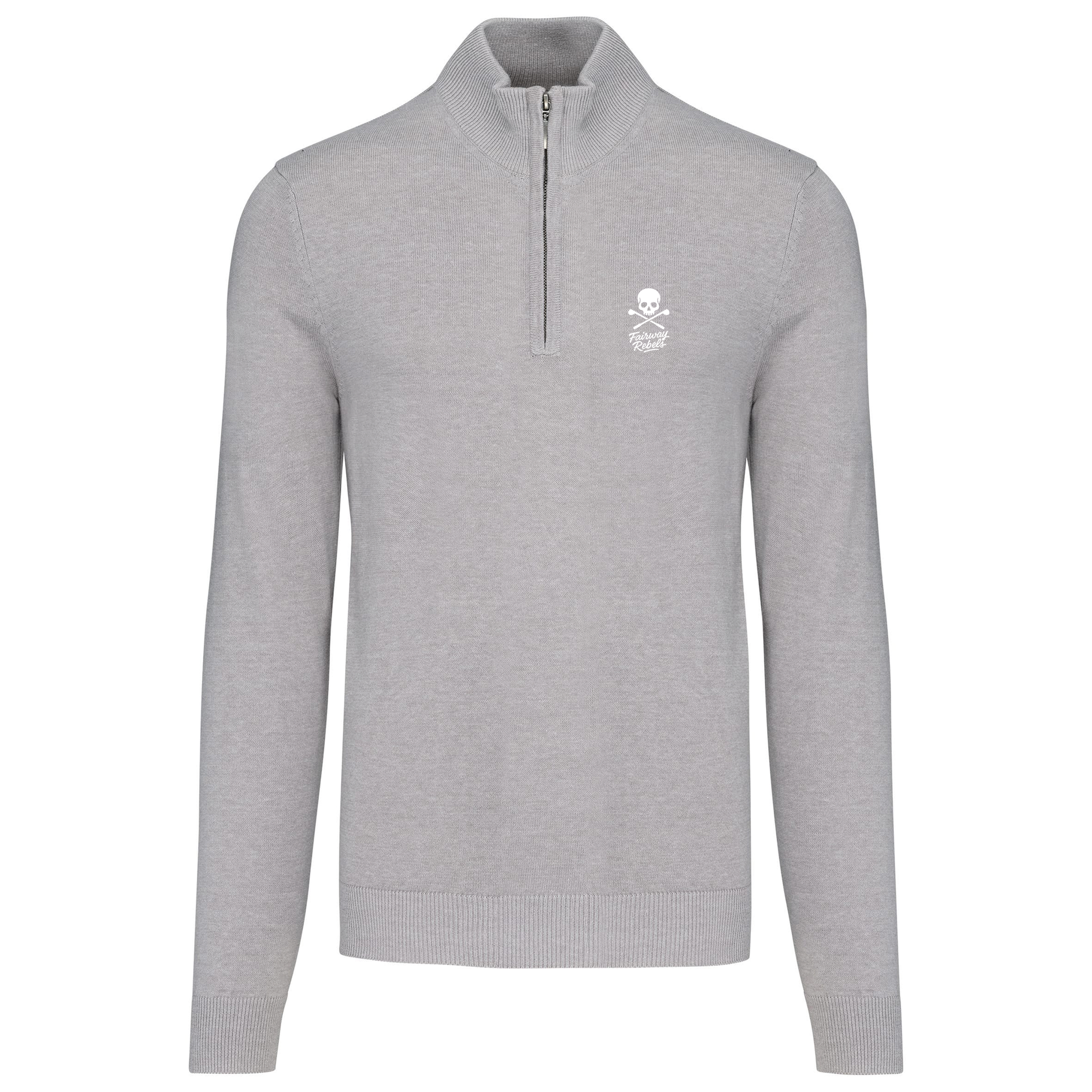 Pull 1/4 Zip Homme Gris Clair - Fairway-Rebels - Fairway Rebels golf