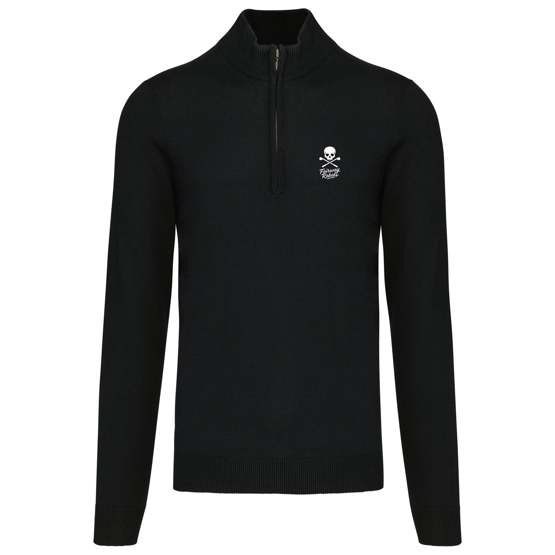 Pull 1/4 Zip Homme Noir Fairway-Rebels - Fairway Rebels golf