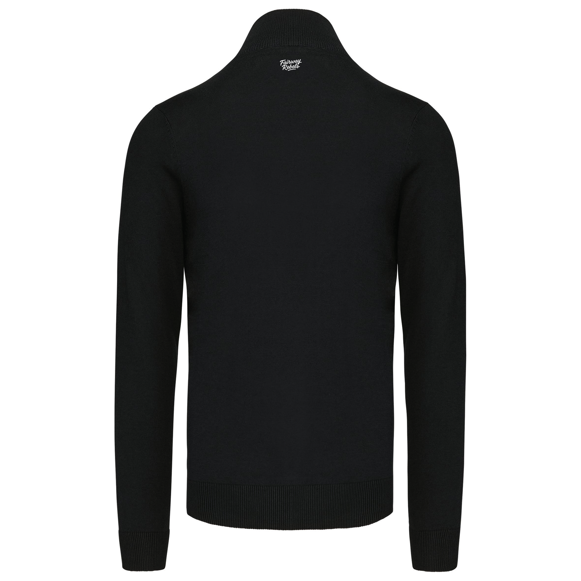 Pull 1/4 Zip Homme Noir Fairway-Rebels - Fairway Rebels golf