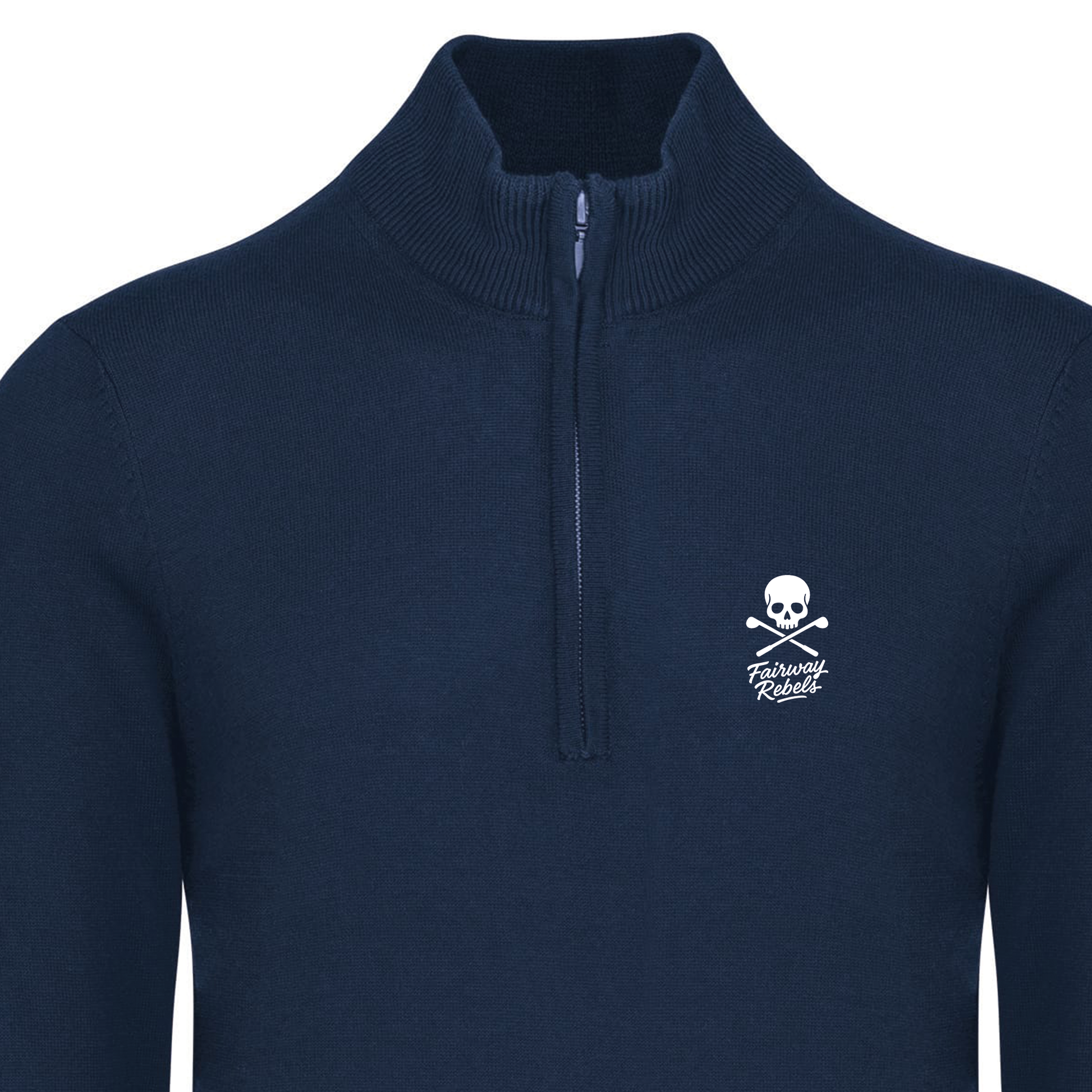 Pull 1/4 Zip Homme Bleu Marine - Fairway-Rebels - Fairway Rebels golf