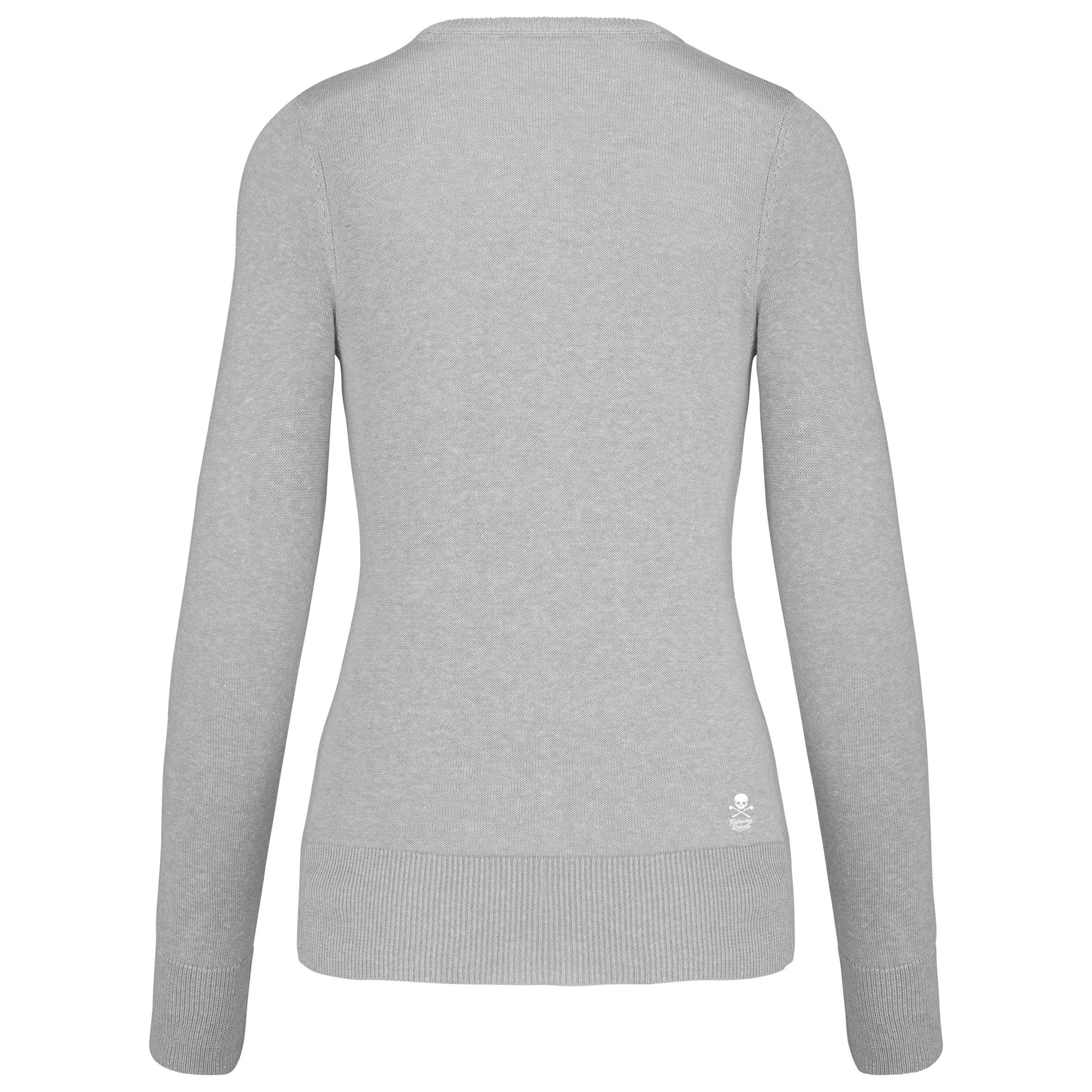 Pull Femme Col V Gris Clair - Fairway Rebels - Fairway Rebels golf