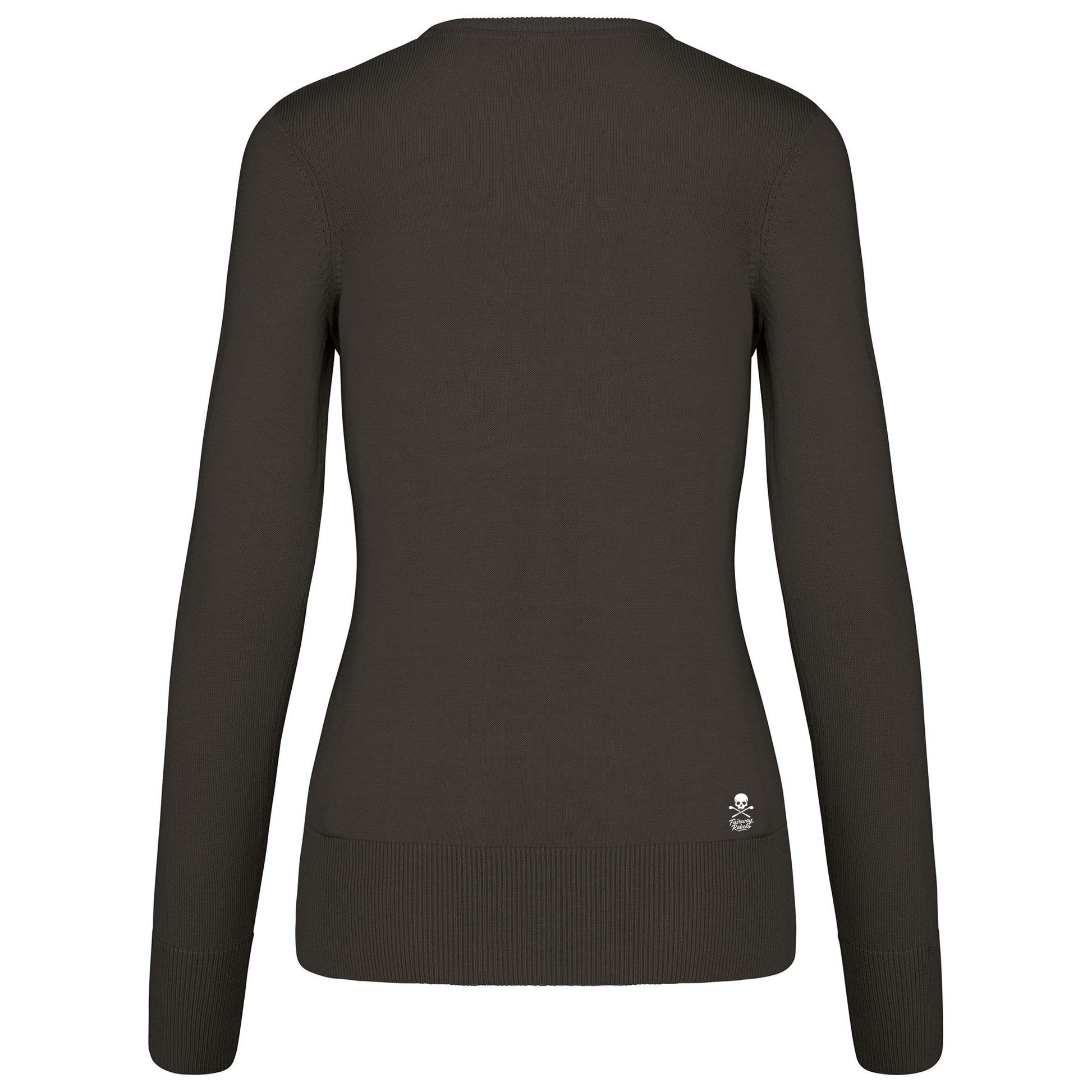 Pull Femme Col V Gris Foncé - Fairway Rebels - Fairway Rebels golf