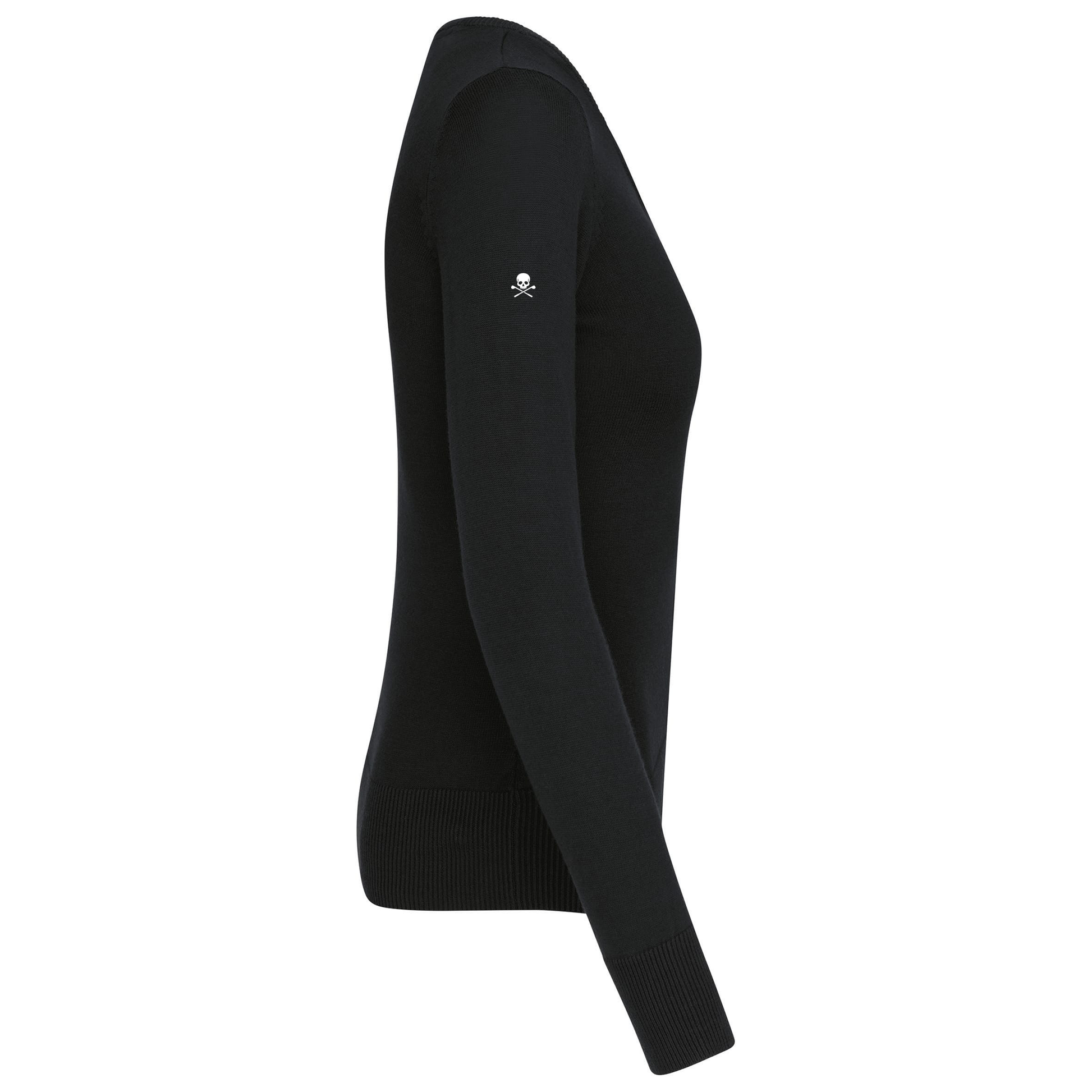 Pull Femme Col V Noir - Fairway Rebels - Fairway Rebels golf