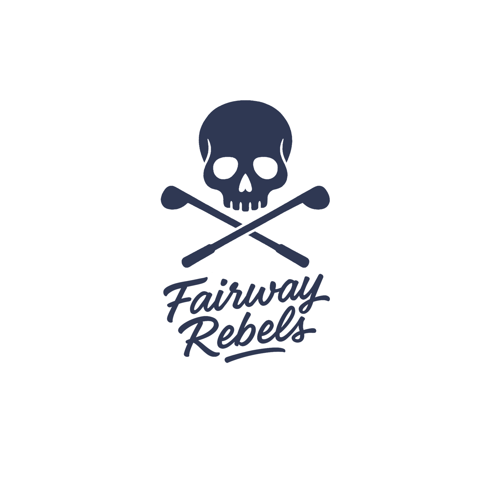 Polo Golf Femme SKULL Blanc Fairway Rebels - Fairway Rebels golf