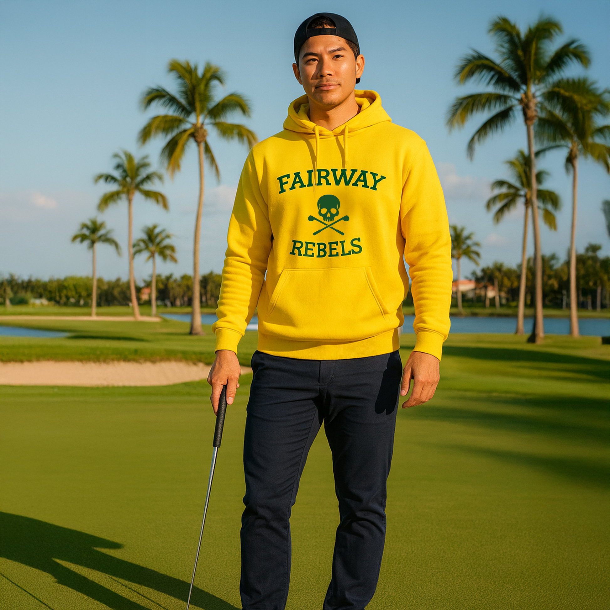 Sweat à Capuche Jaune Fairway Rebels - Fairway Rebels golf