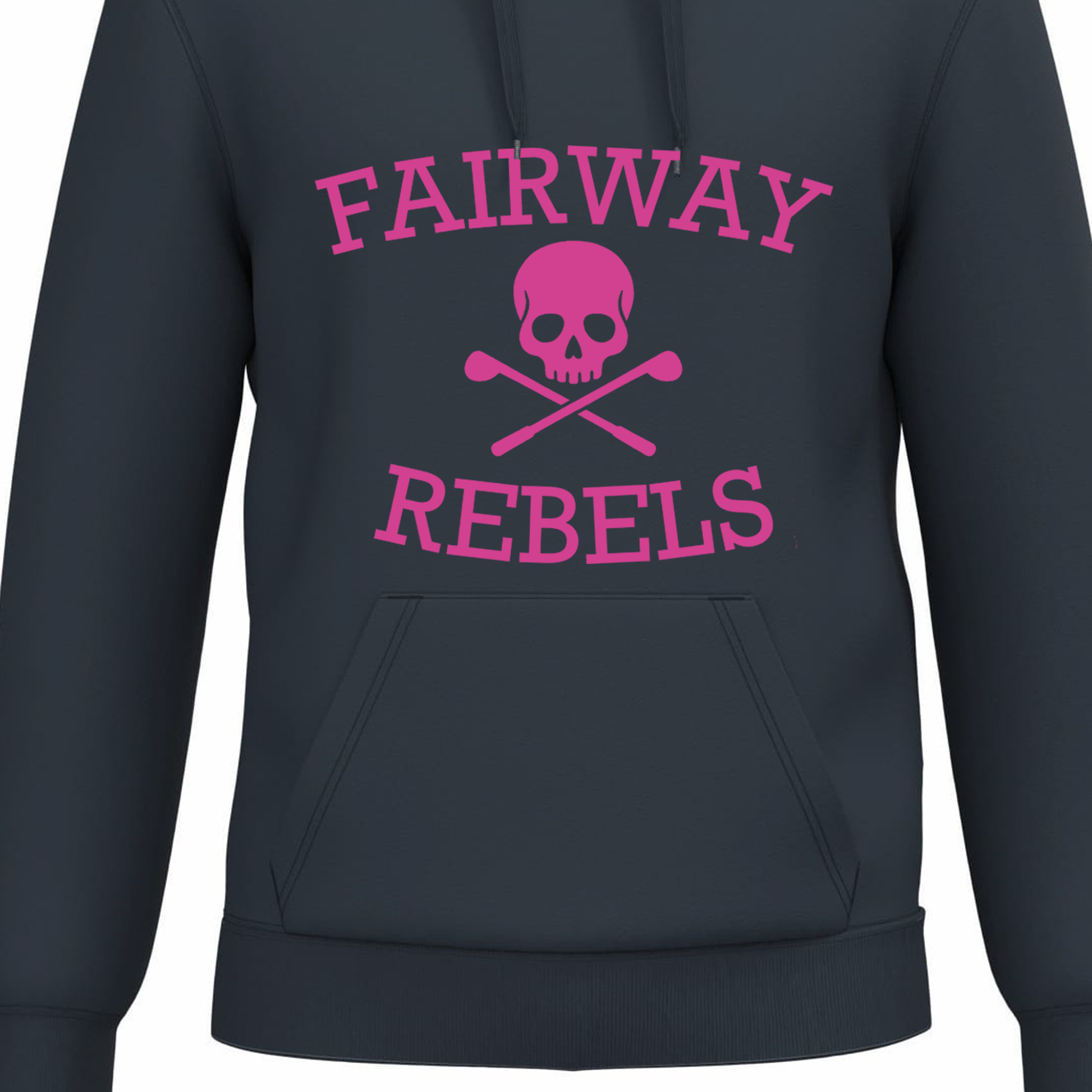 Sweat à Capuche Bleu Marine & Rose Fairway Rebels - Fairway Rebels golf