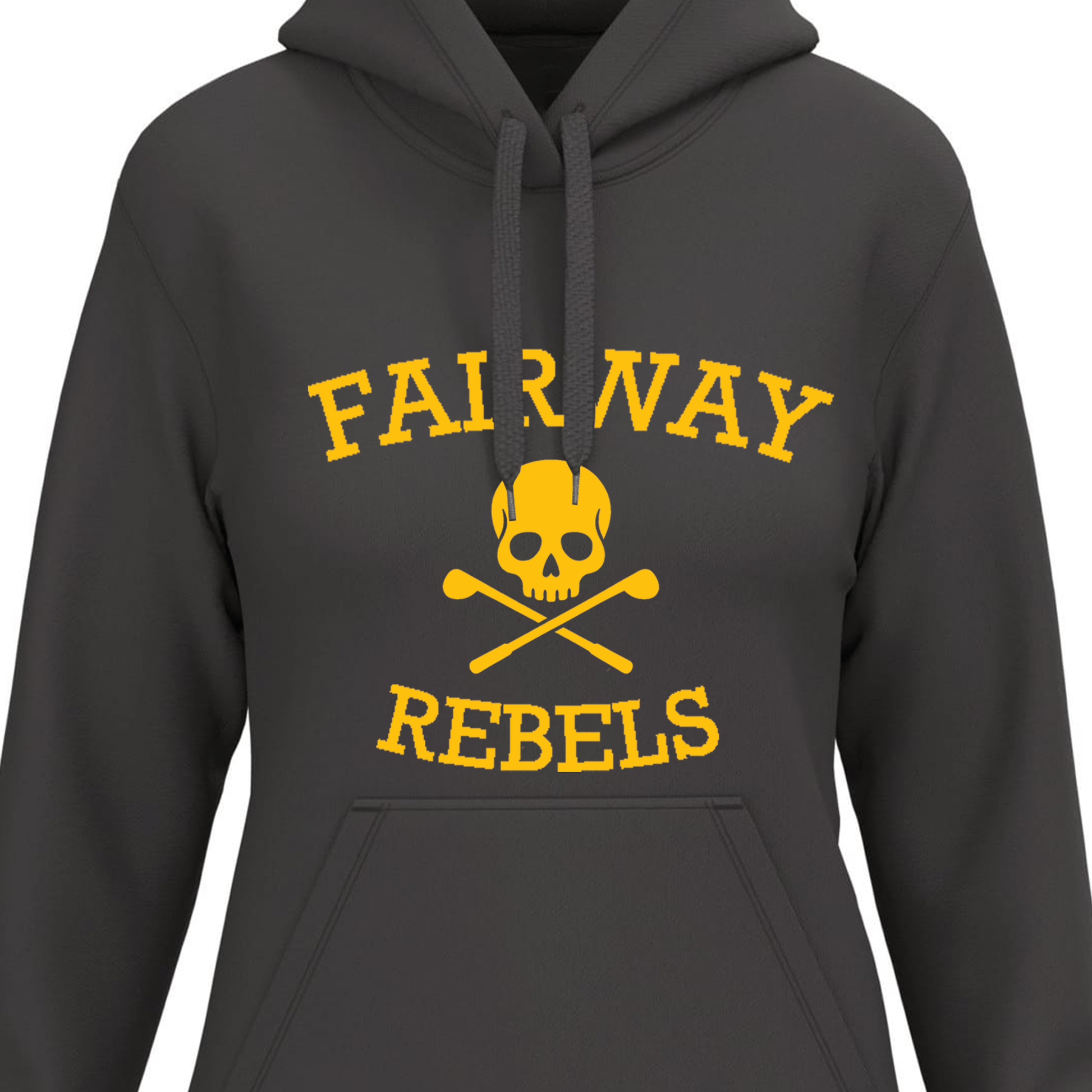 Sweat à Capuche Femme Gris Original - Fairway Rebels golf