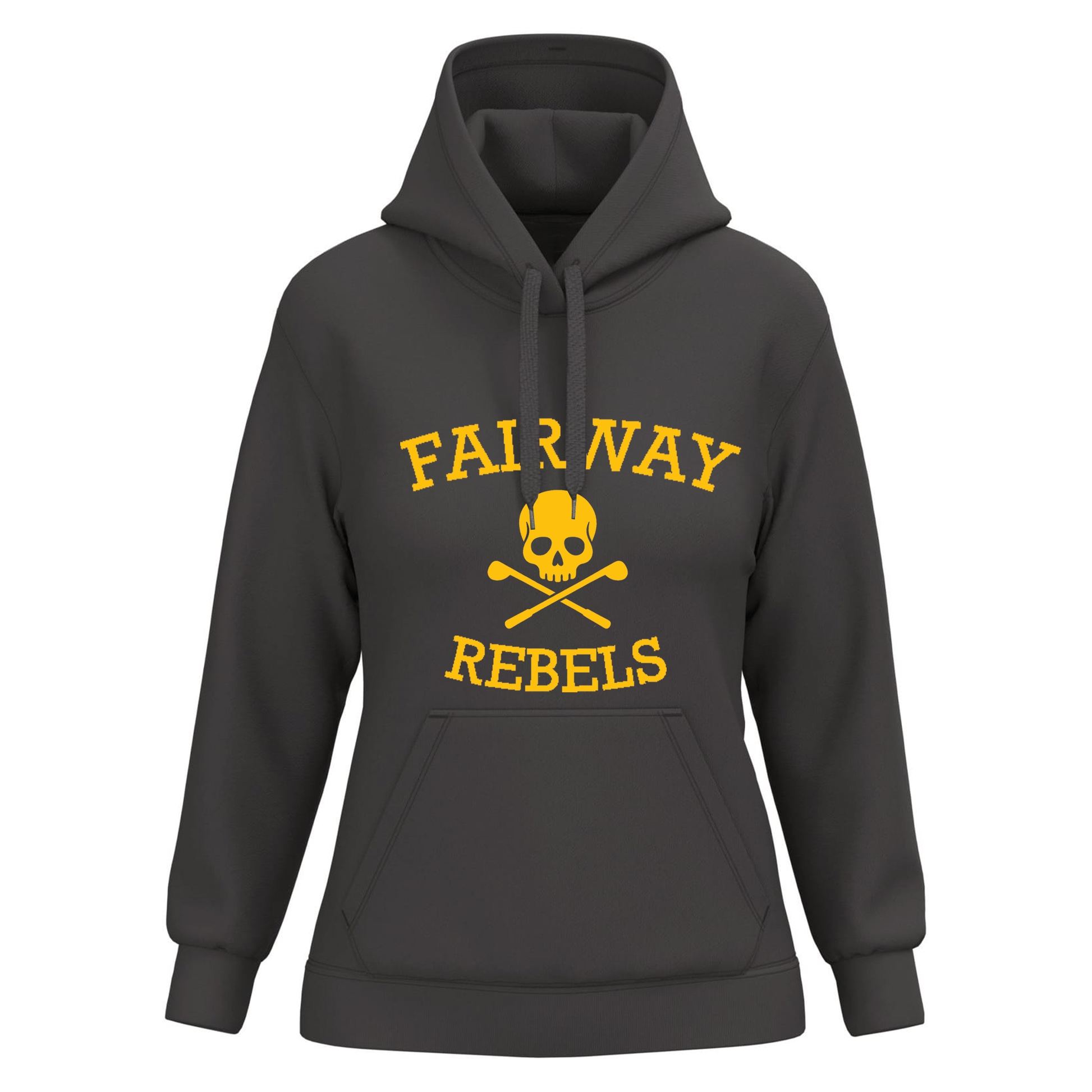 Sweat à Capuche Femme Gris Original - Fairway Rebels golf