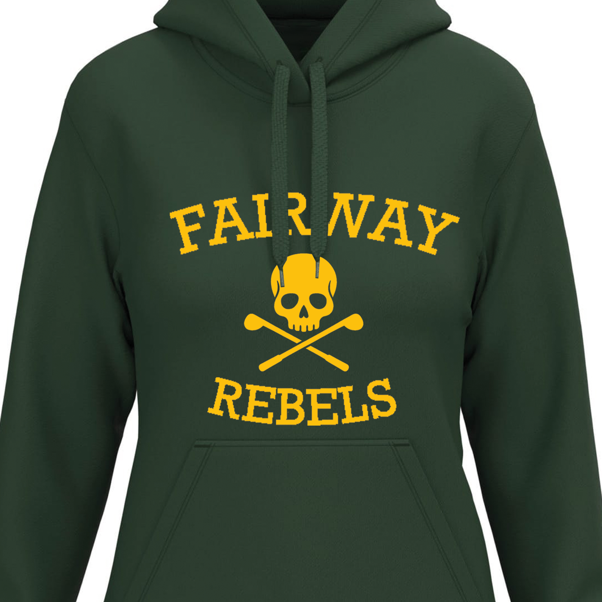 Sweat à Capuche Femme Vert Original - Fairway Rebels golf