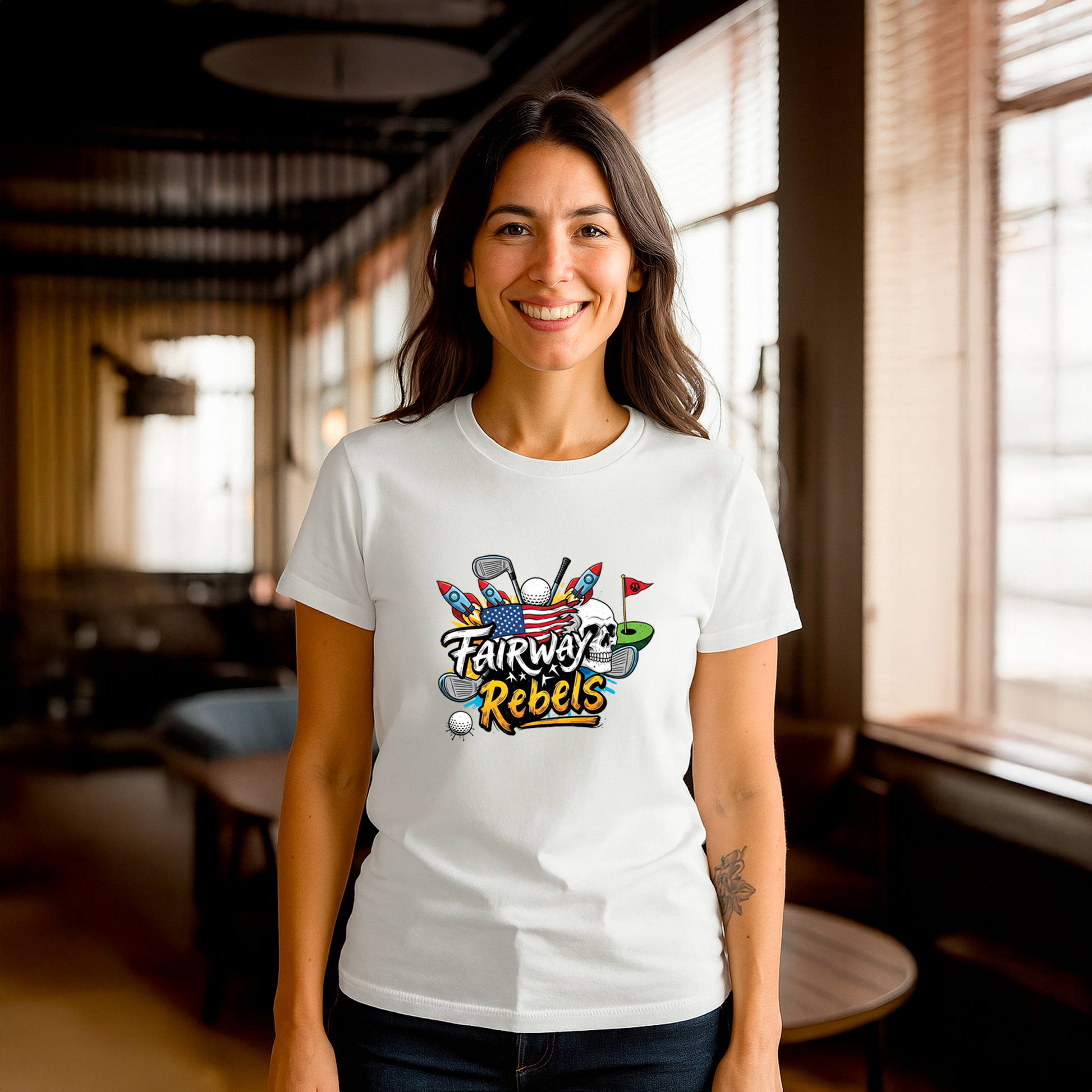 T-shirt unisexe Army Fairway Rebels - Fairway Rebels golf