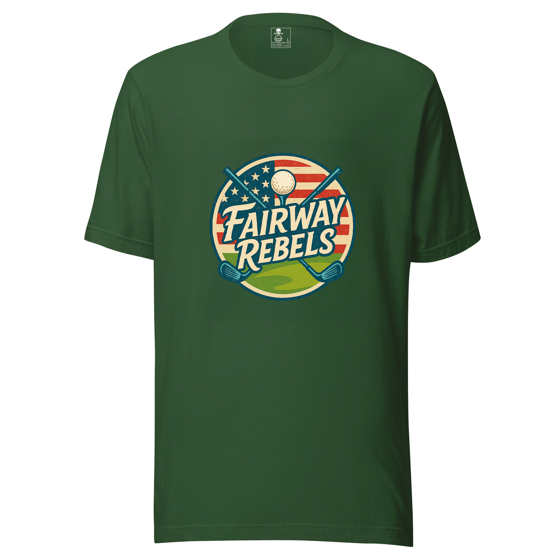 T-shirt unisexe États-unis Fairway rebels - Fairway Rebels golf
