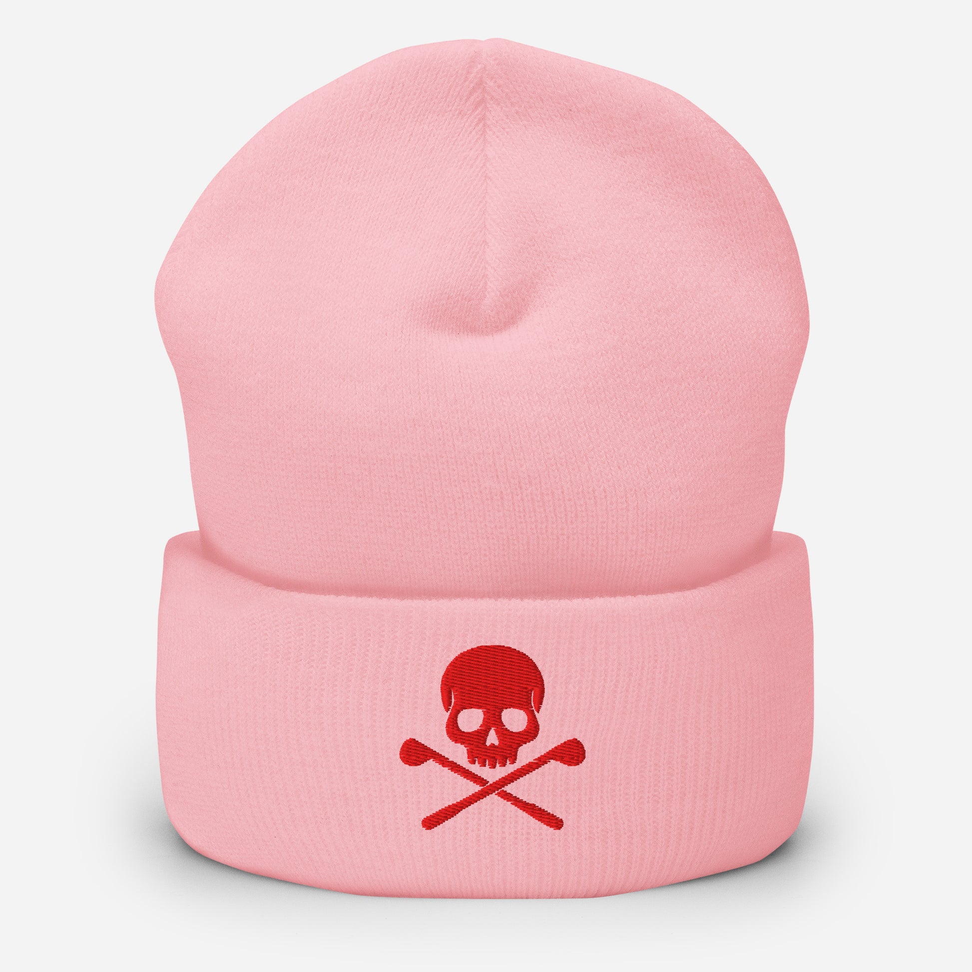 Bonnet brodé tête de mort rouge – Fairway Rebels - Fairway Rebels
