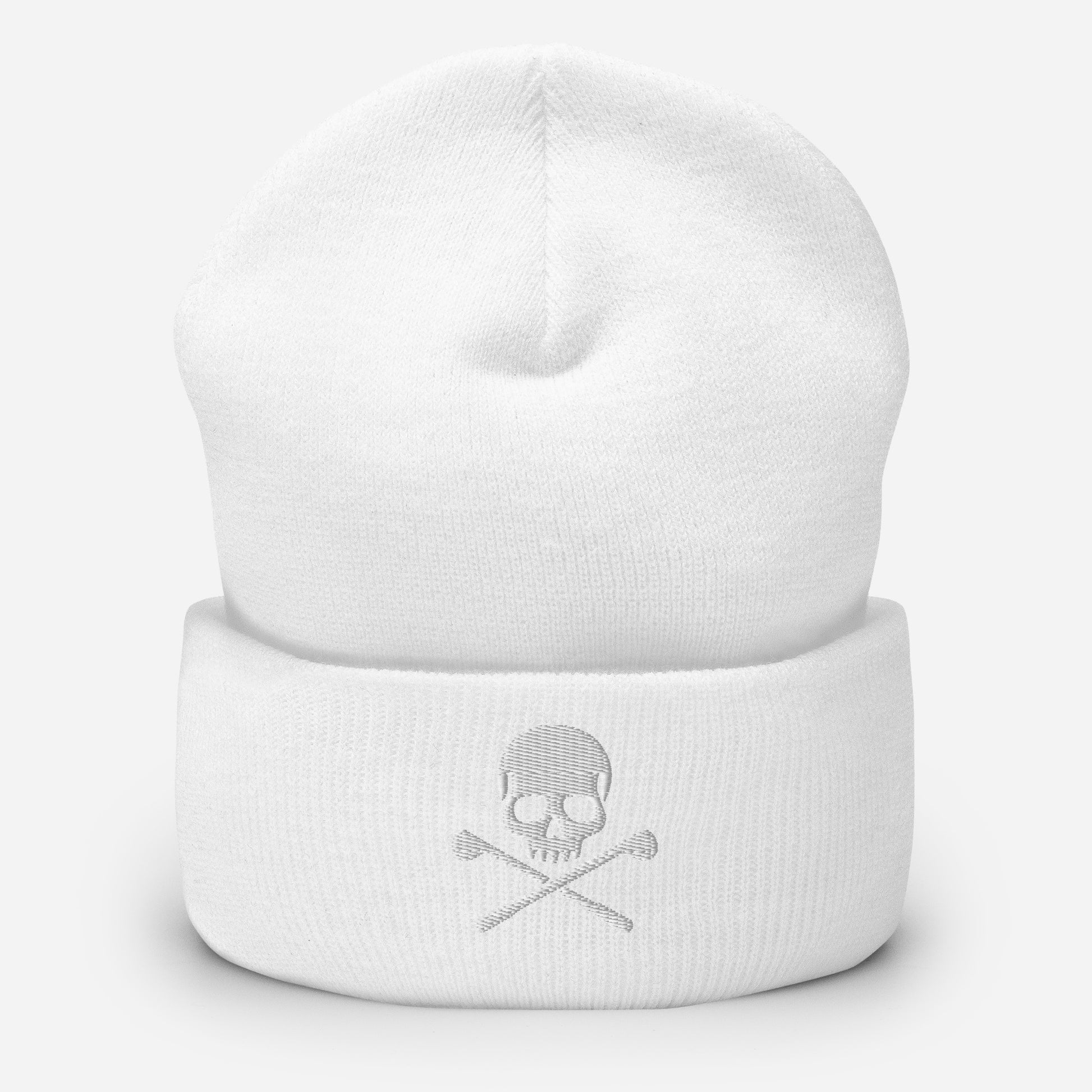 Bonnet brodé tête de mort blanche – Fairway Rebels - Fairway Rebels