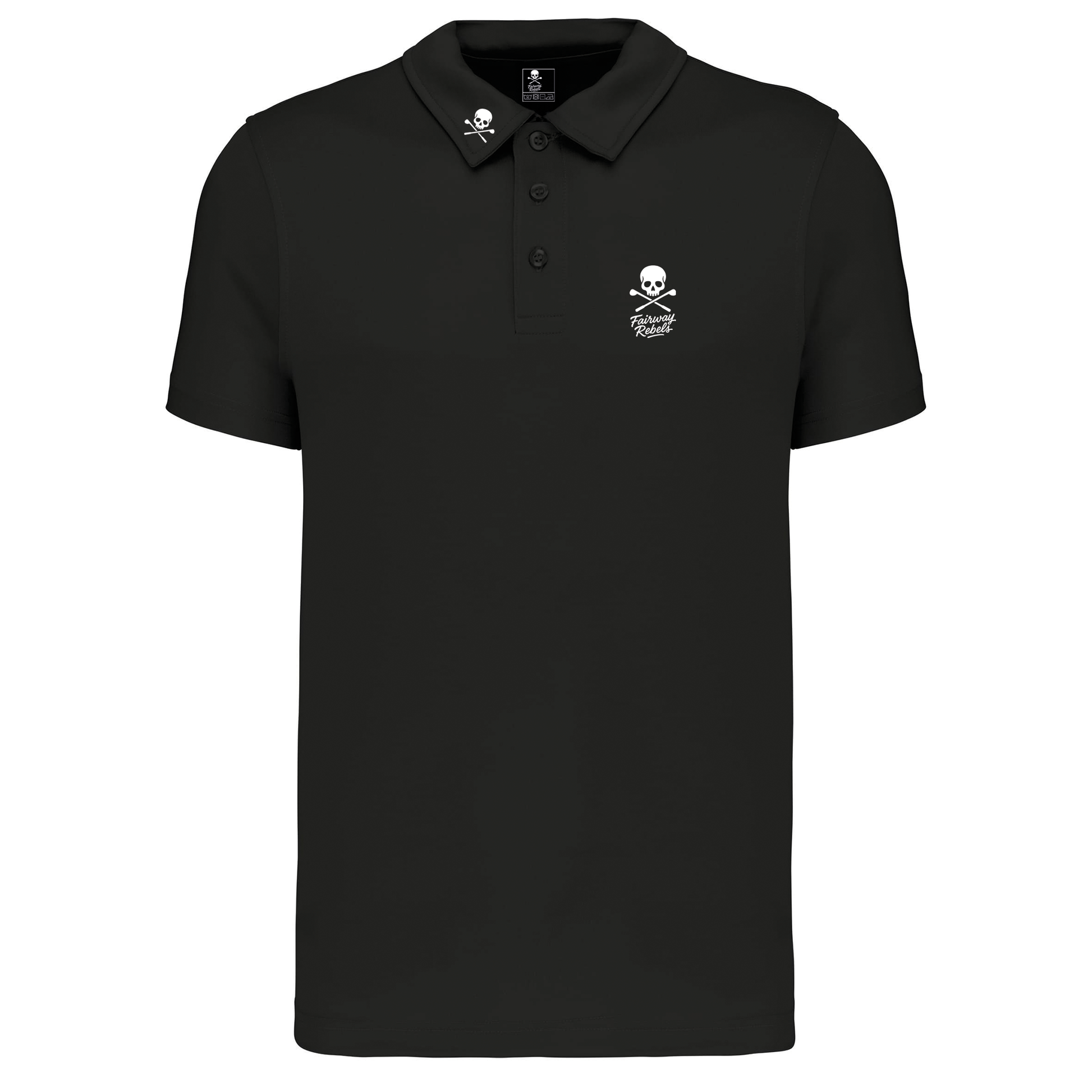 Polo de Golf Homme Technique The One Noir - Fairway Rebels golf -polo golf technique homme -42.00 EUR
