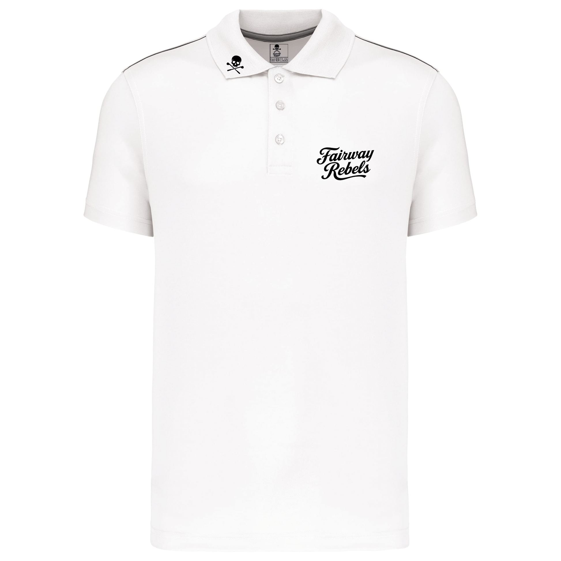 Polo golf Homme Technique The Two Blanc - Fairway Rebels golf -polo golf technique homme -49.00 EUR