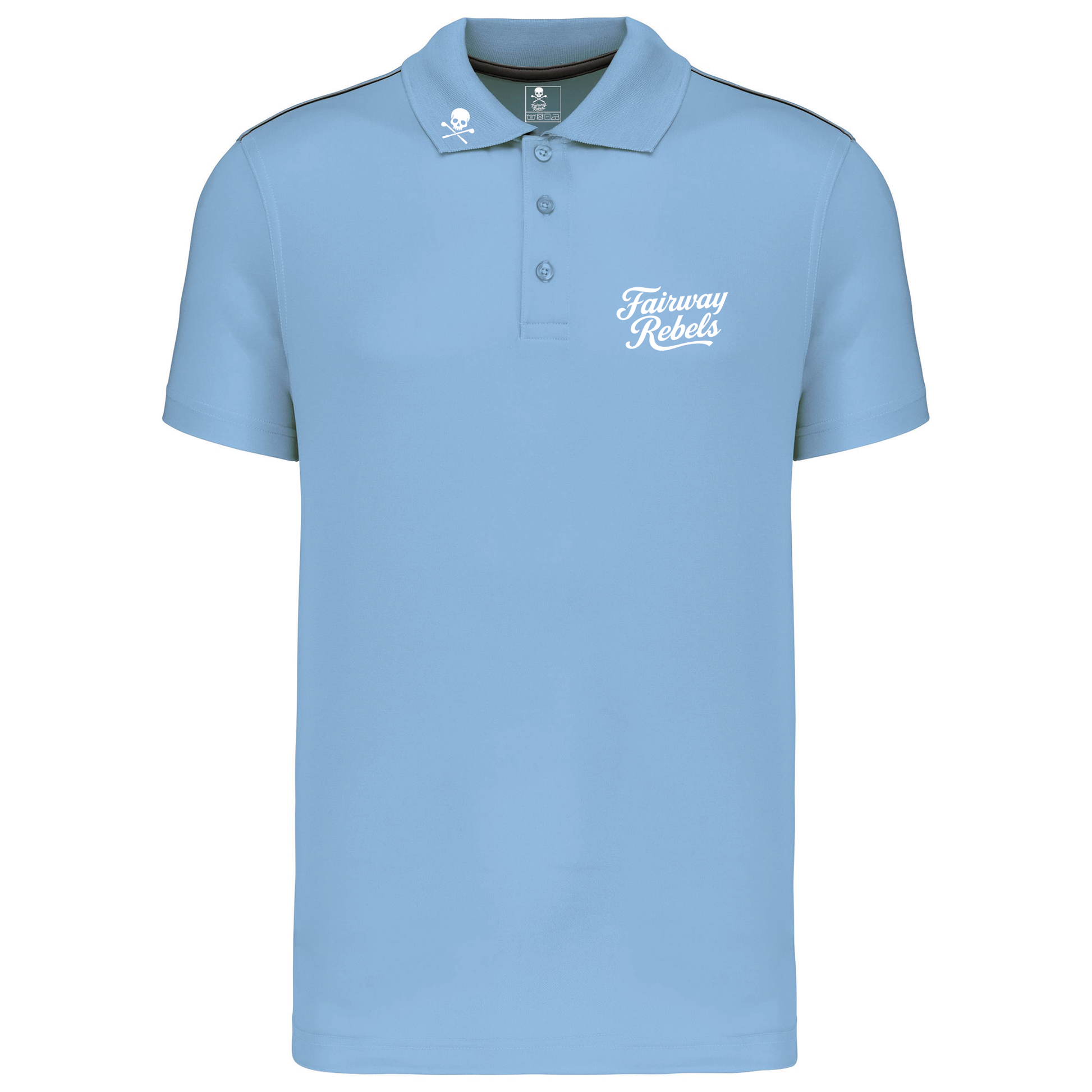 Polo golf Homme Technique The Two Bleu Ciel - Fairway Rebels golf -polo golf technique homme -49.00 EUR