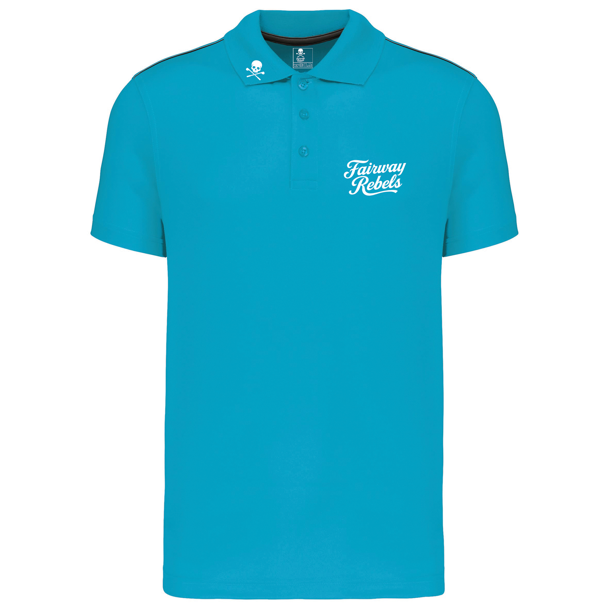 Polo golf Homme Technique The Two Bleu Turquoise - Fairway Rebels golf -polo golf technique homme -49.00 EUR