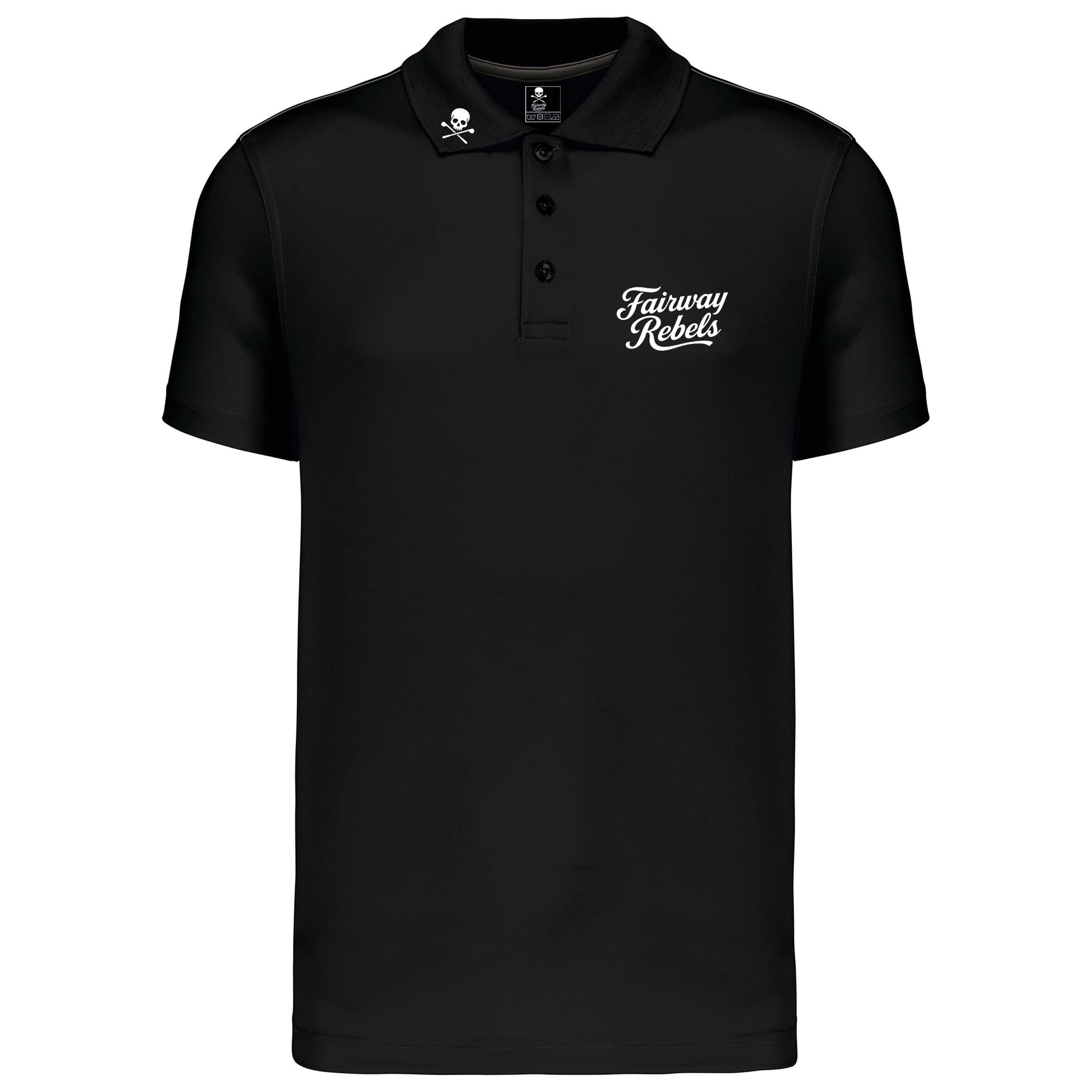 Polo golf Homme Technique The Two Noir - Fairway Rebels golf -polo golf technique homme -49.00 EUR