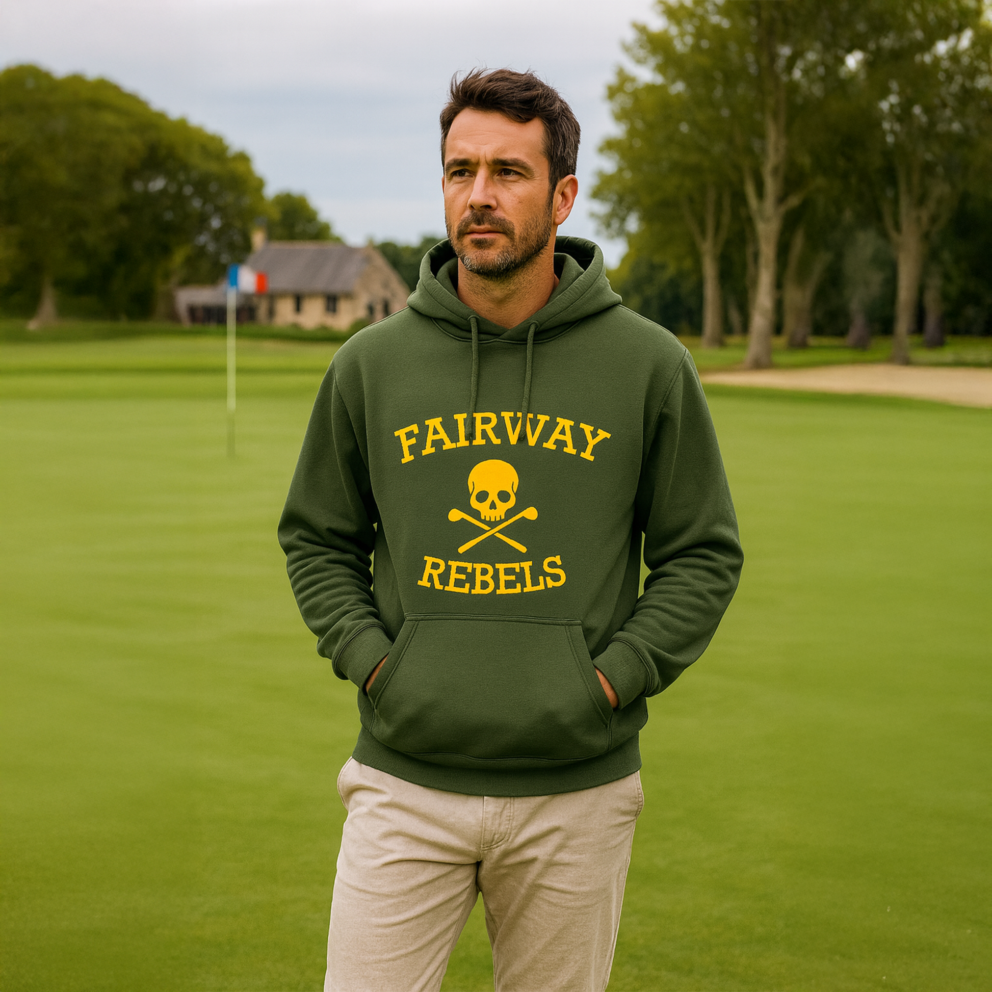 Sweat à Capuche Vert Fairway Rebels - Fairway Rebels golf