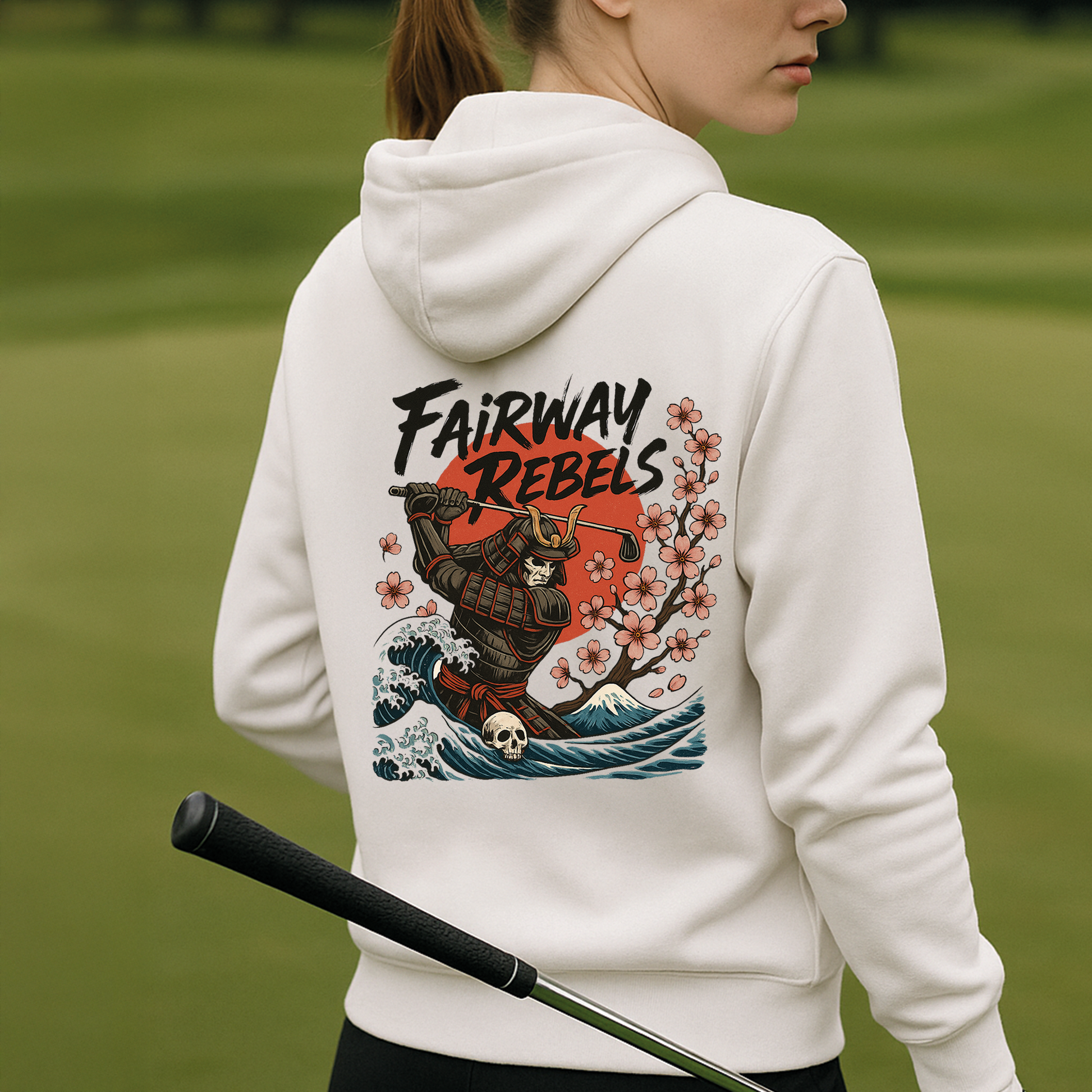 Sweat à capuche unisexe Samouraï Fairway Rebels - Fairway Rebels golf