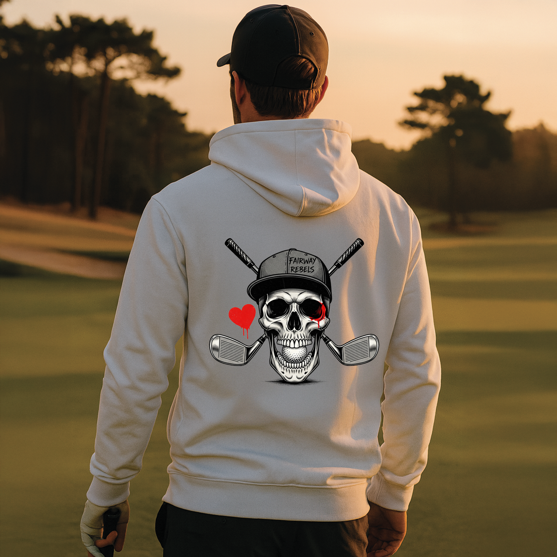 Sweat à capuche unisexe Heart Fairway Rebels - Fairway Rebels golf
