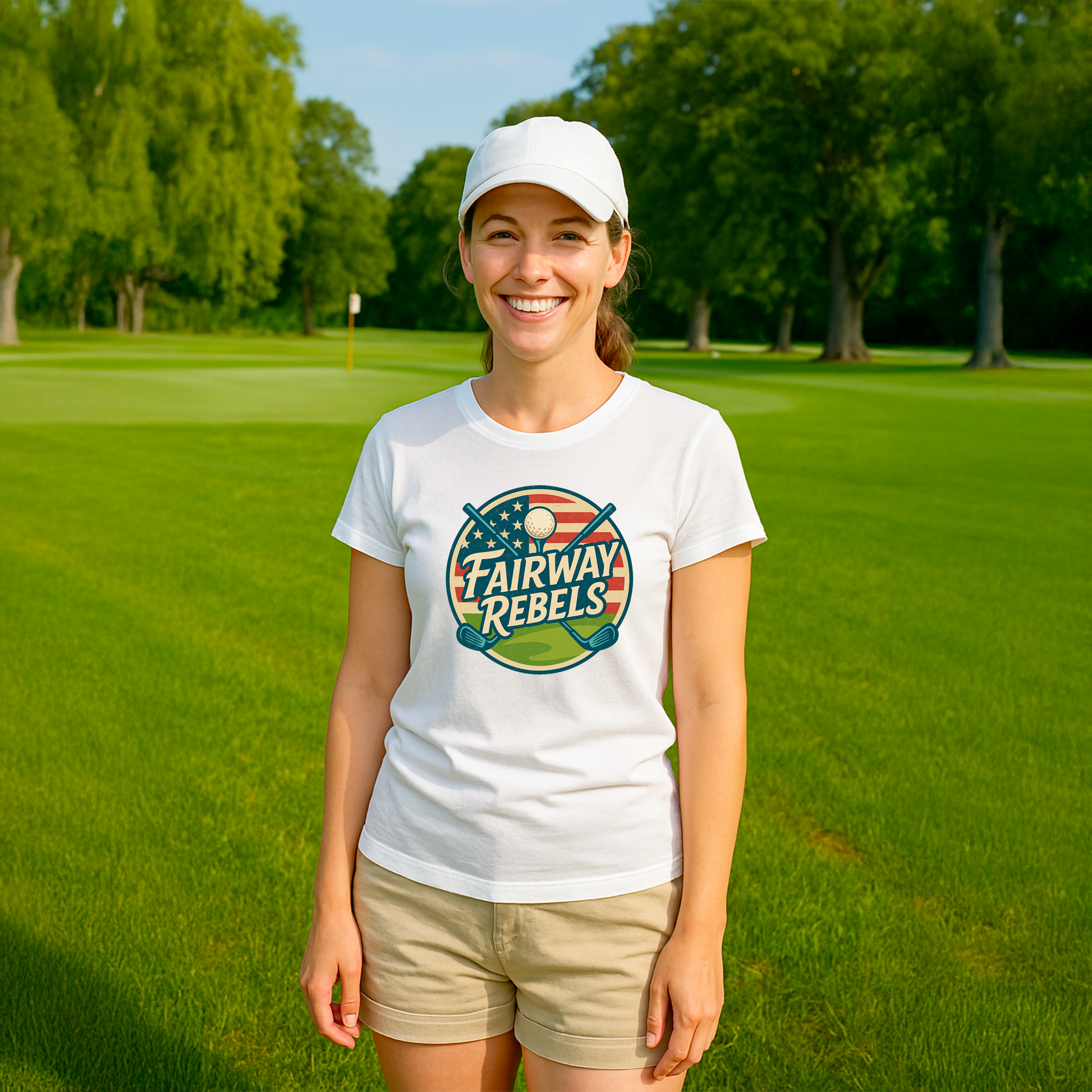T-shirt unisexe États-unis Fairway rebels - Fairway Rebels golf