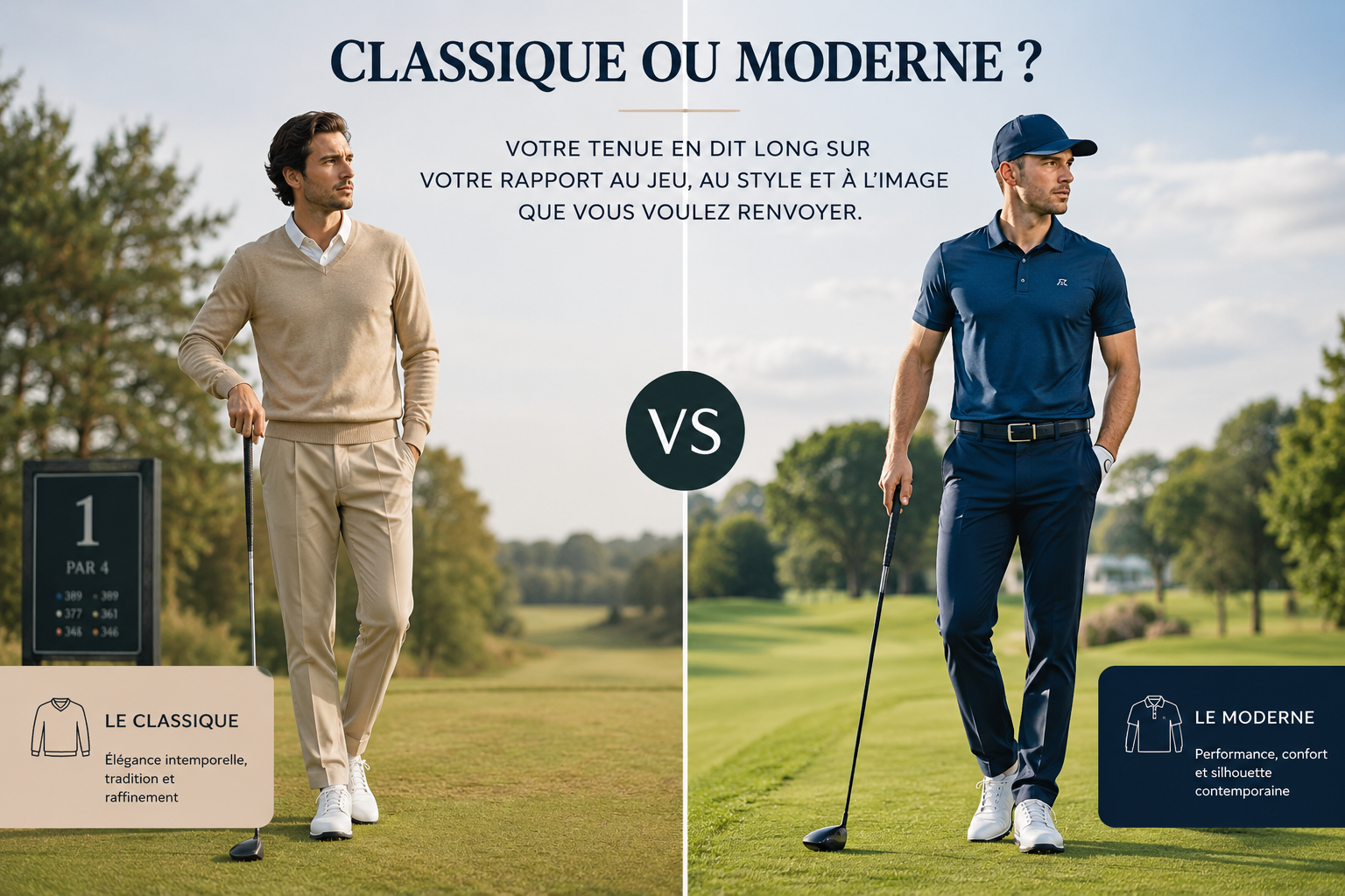 Tenue de golf classique ou moderne ?
