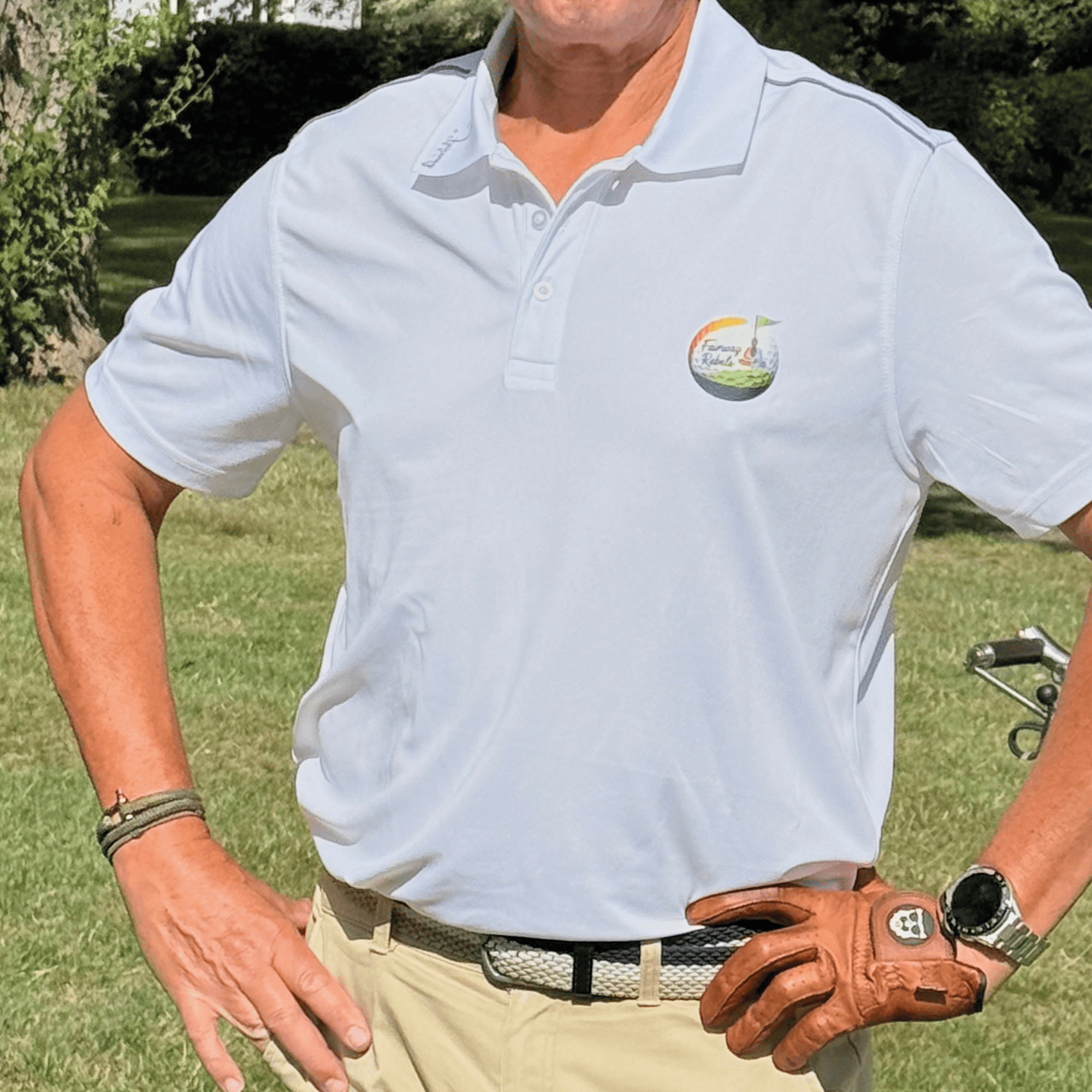 Polo golf Homme Blason Tokyo By Fairway Rebels - Fairway Rebels