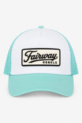 Casquette Golf Enfant Bleu Ciel Trucker
