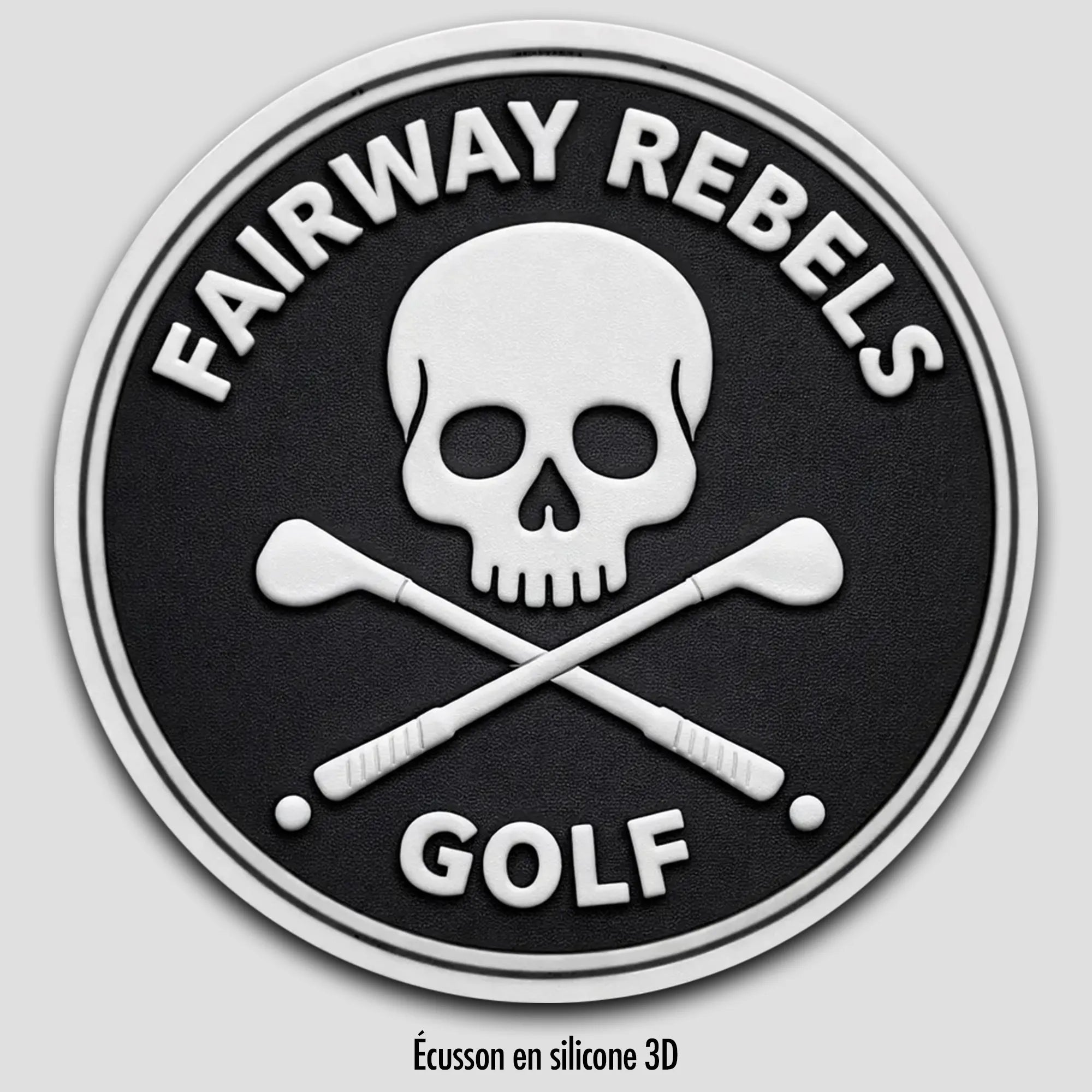 Logo 3d en silicone souple Fairway rebels