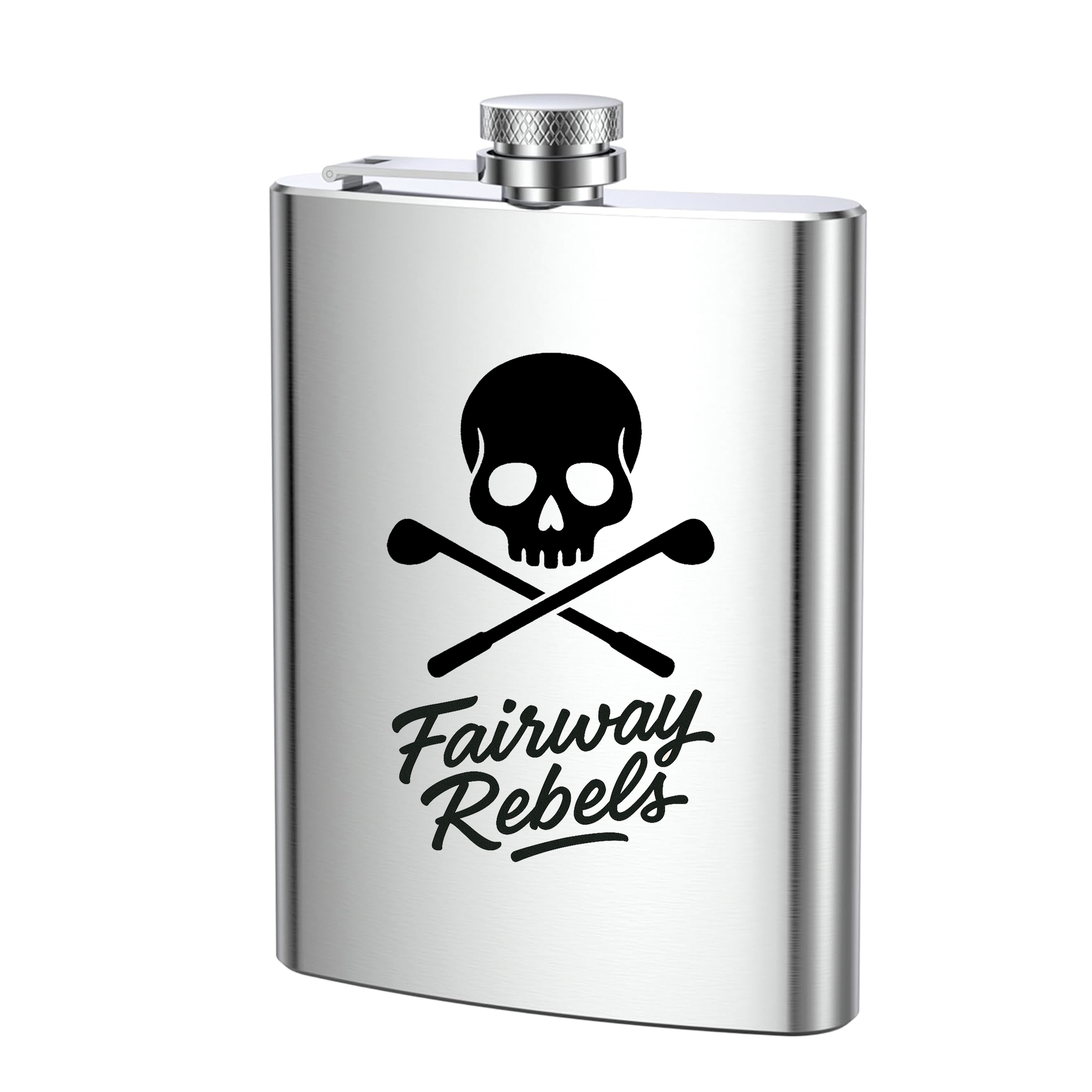 Flasque incurvée en inox – Fairway Rebels - Fairway Rebels golf