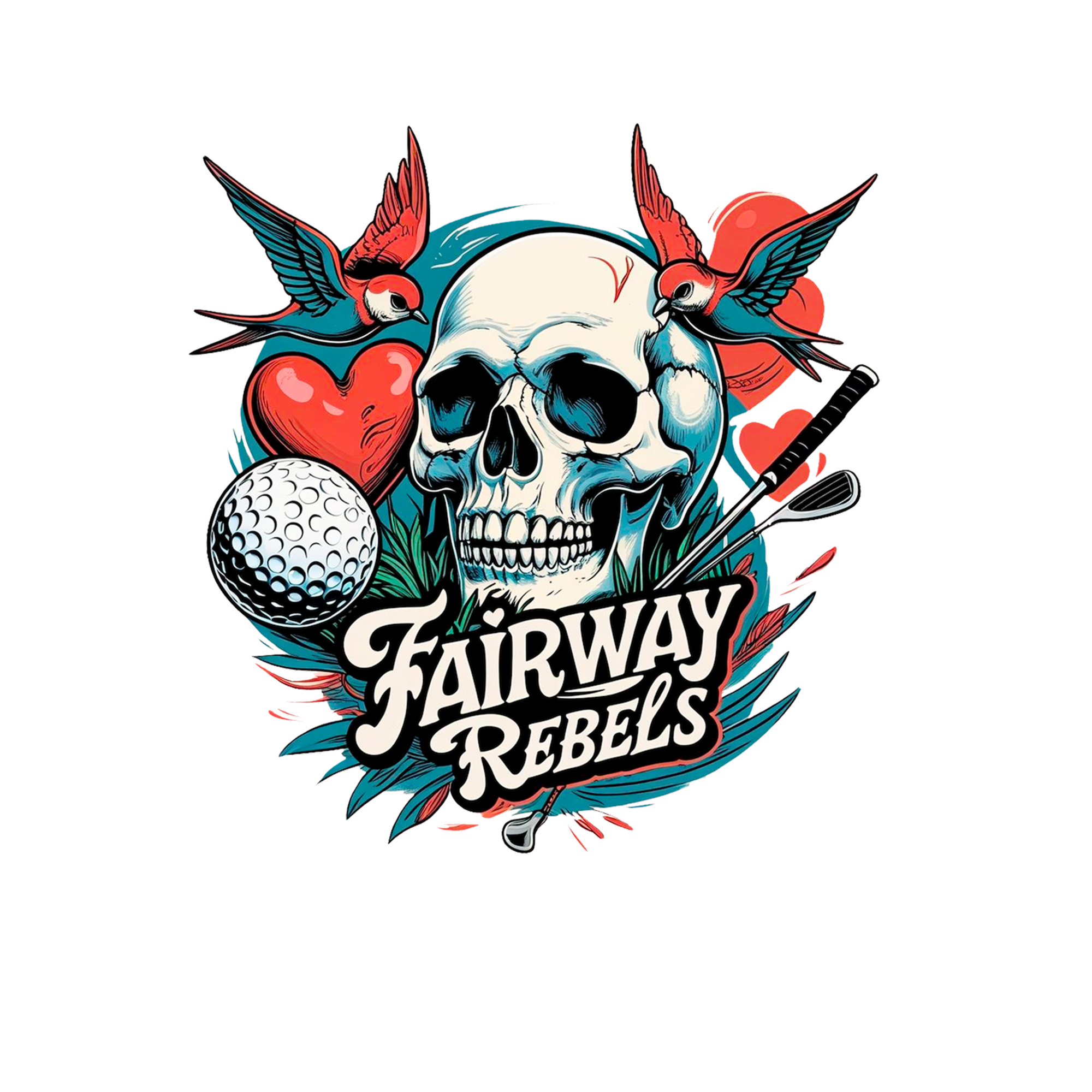 Polo Golf Femme HIRON Blanc Fairway Rebels - Fairway Rebels golf