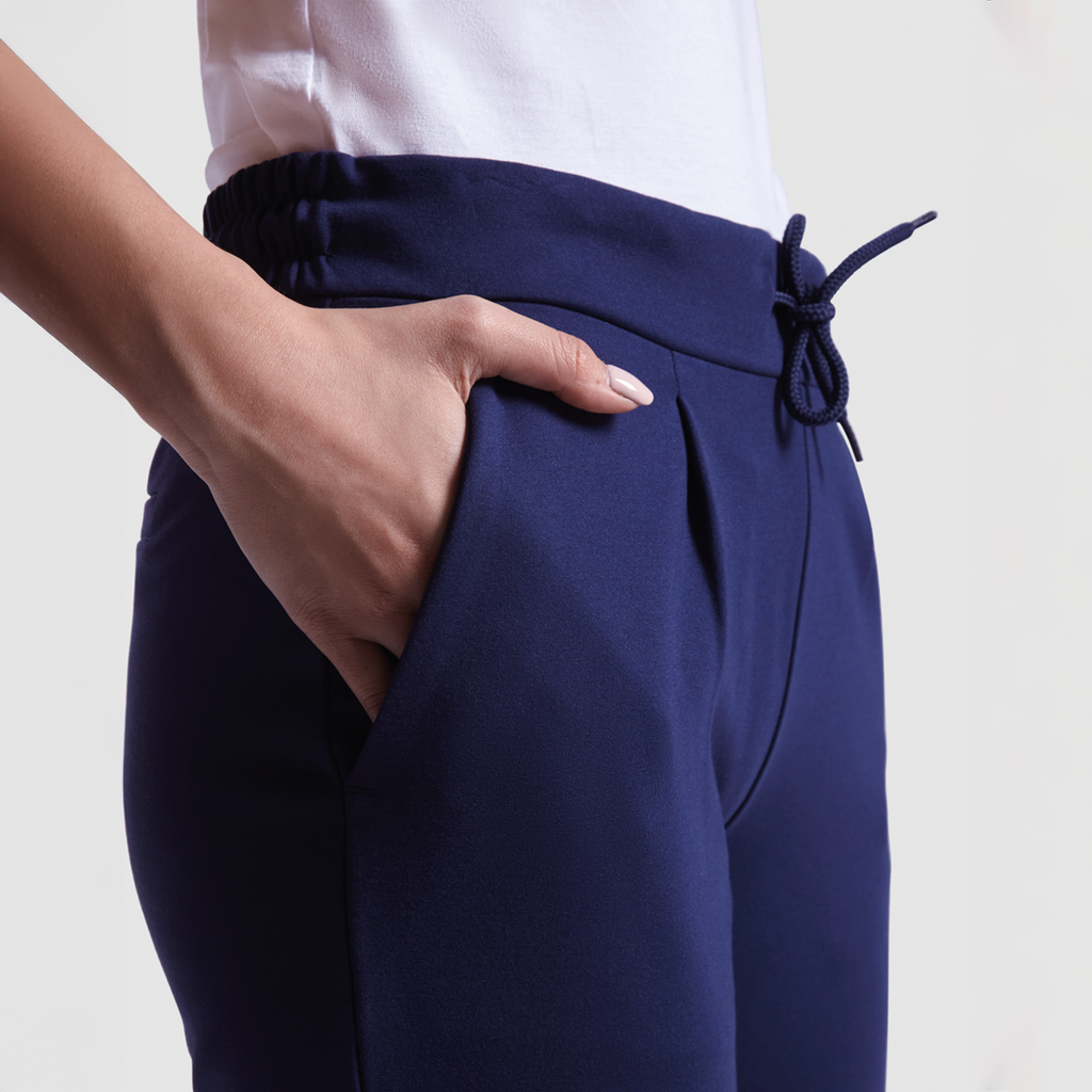 Pantalon Golf Femme Bleu Marine