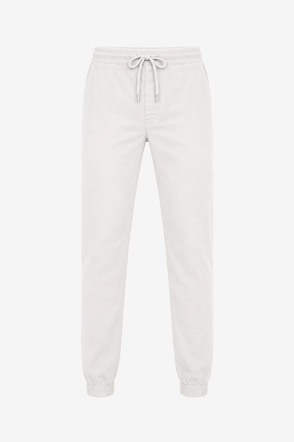Pantalon de golf homme ivoire, taille élastique à cordon, bas resserré.