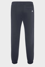 Pantalon de golf homme bleu marine, taille élastique à cordon, bas resserré, logo sur poche