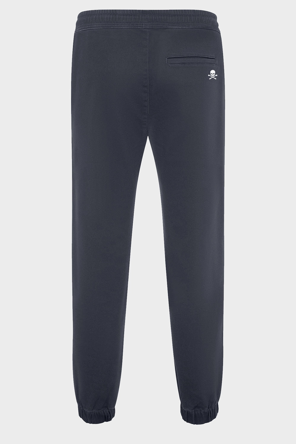 Pantalon de golf homme bleu marine, taille élastique à cordon, bas resserré, logo sur poche