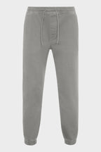 Pantalon de golf homme gris graphite, vue arrière, taille élastique à cordon, bas resserré