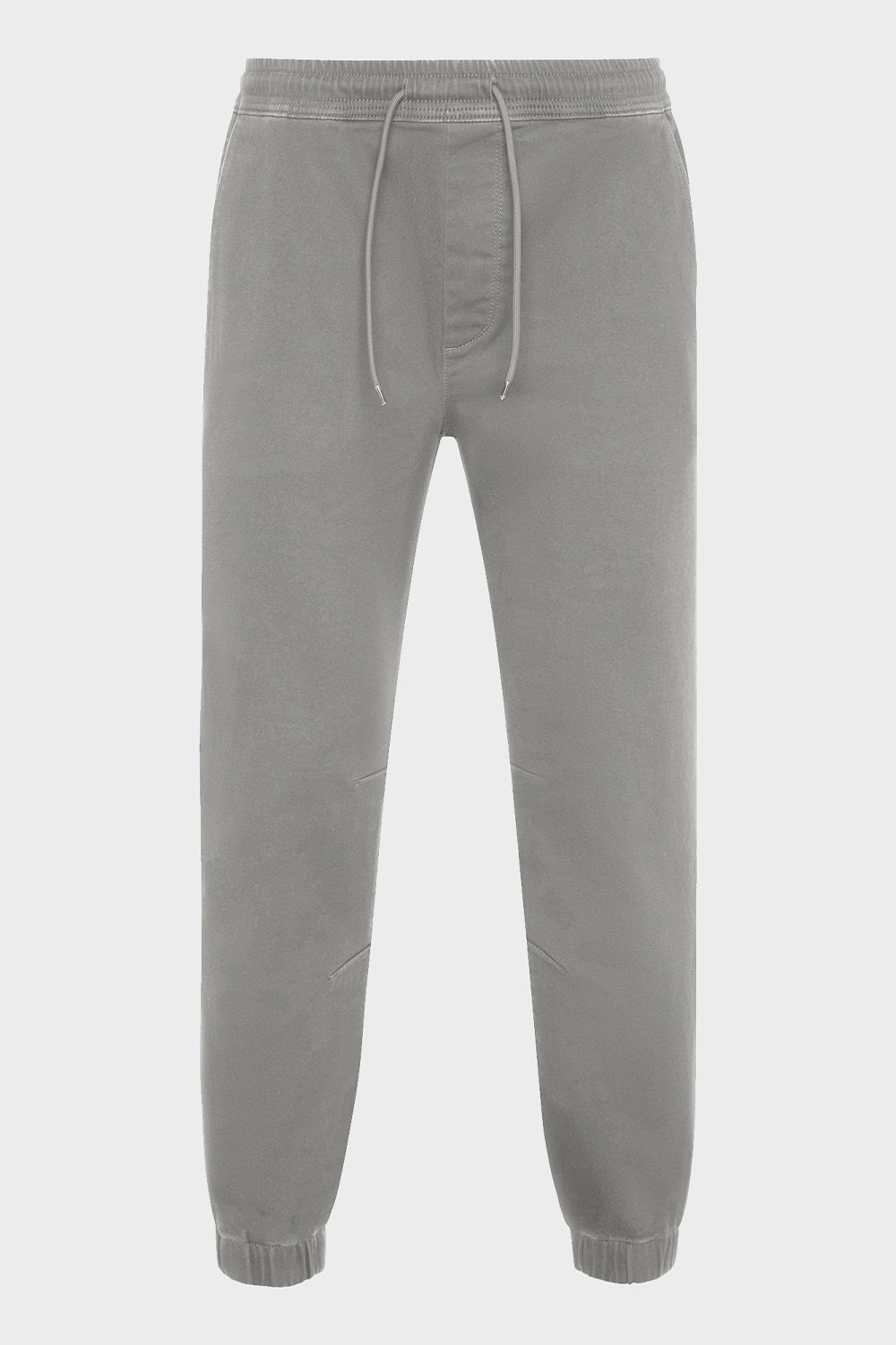 Pantalon de golf homme gris graphite, vue arrière, taille élastique à cordon, bas resserré