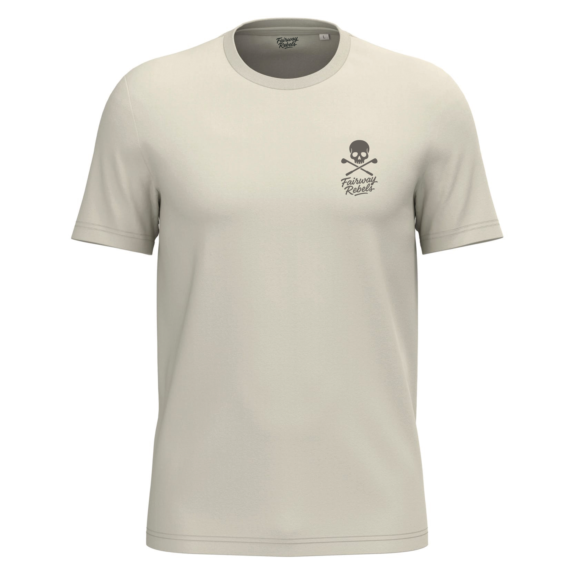 T-Shirt Éco Responsable Beige - Fairway Rebels - Fairway Rebels golf