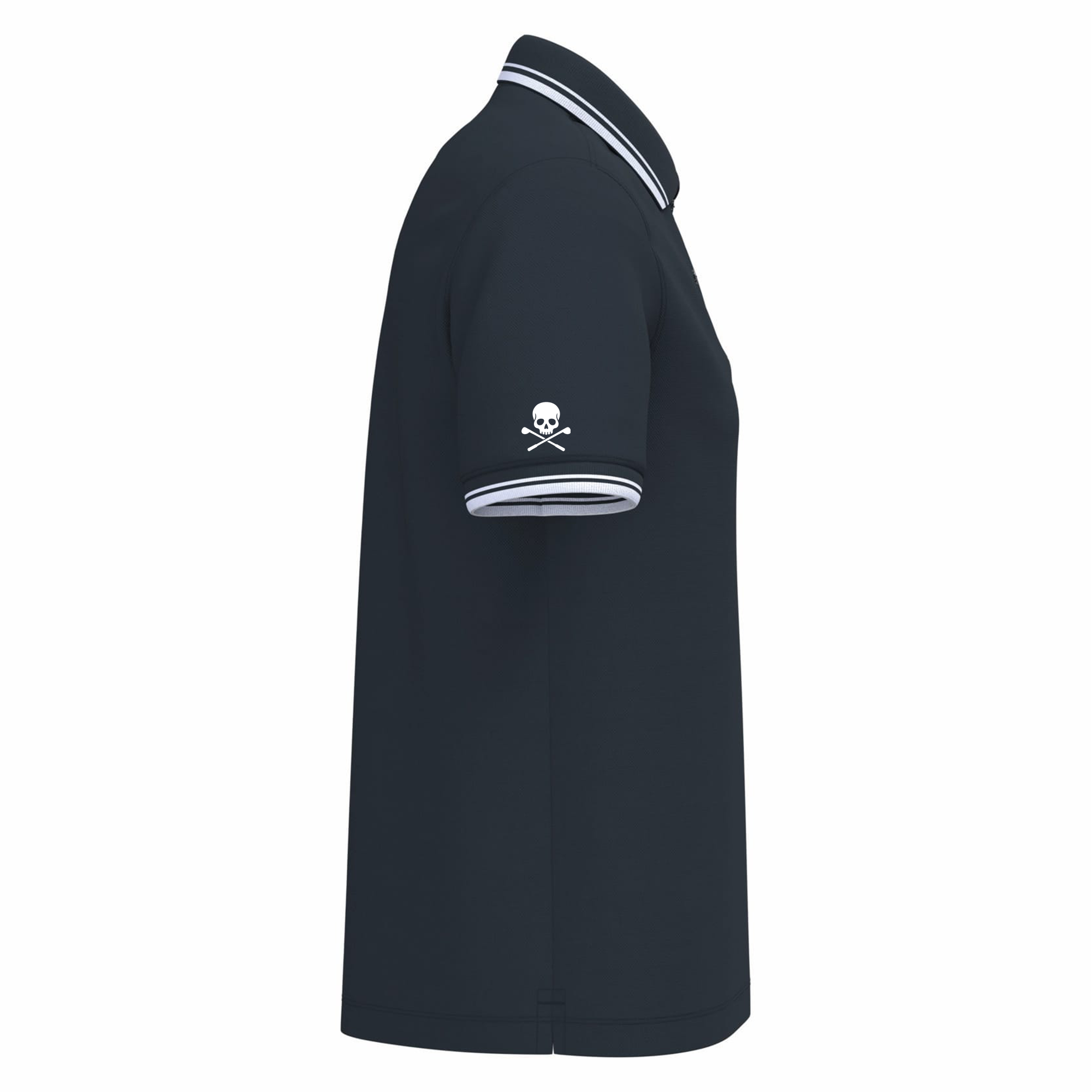 Polo golf homme Bleu Marine liserés Blanc - Fairway Rebels golf